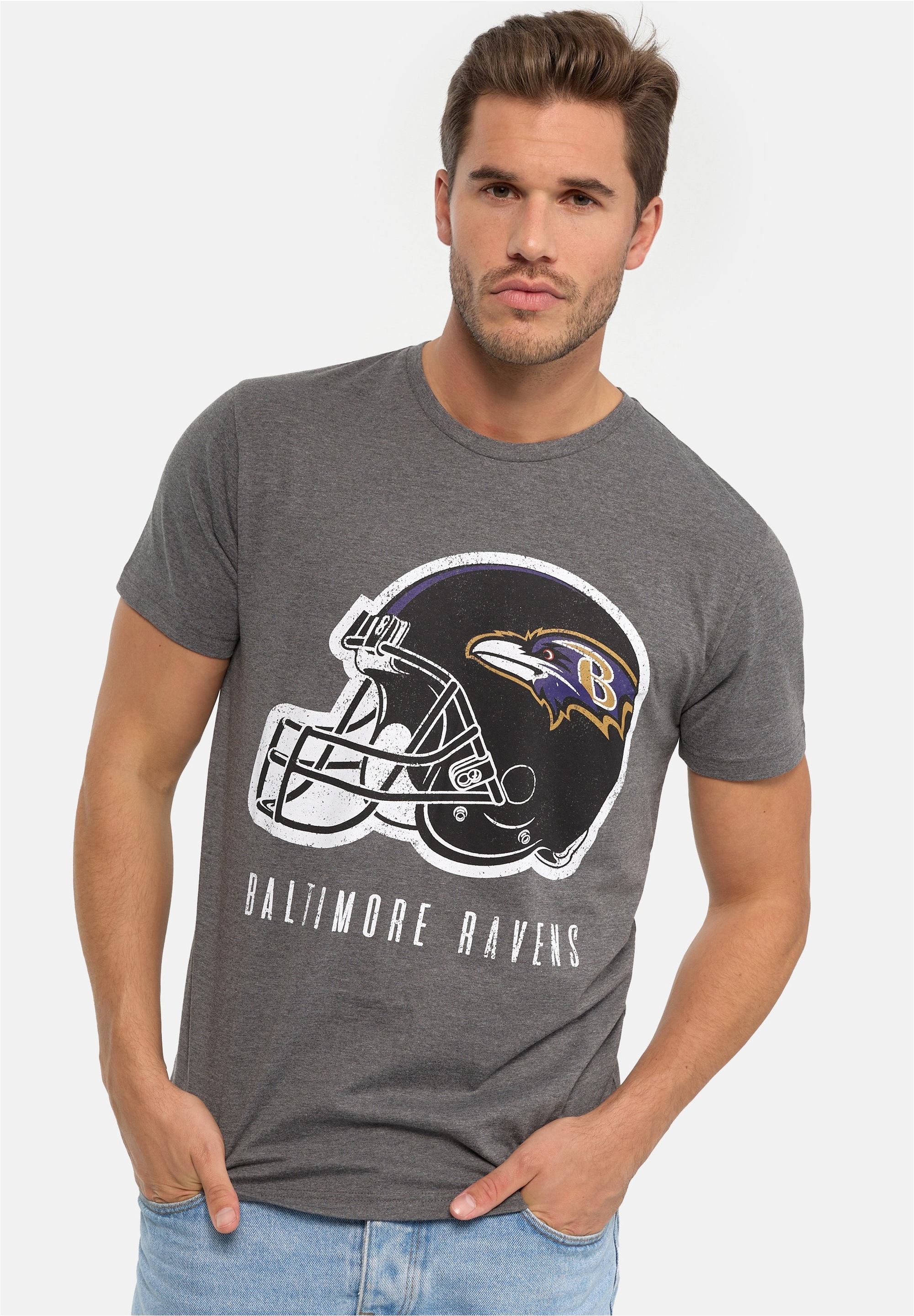 Recovered T-Shirt "NFL Ravens Helmet Dark Core", (1 tlg.), für alle Fans de günstig online kaufen