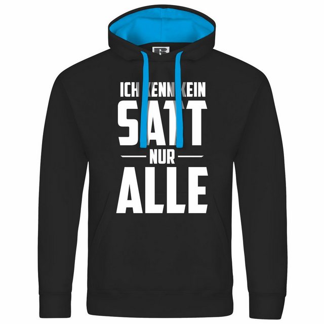 deinshirt Kapuzenpullover Herren Kapuzenpullover Ich kenn kein satt nur all günstig online kaufen