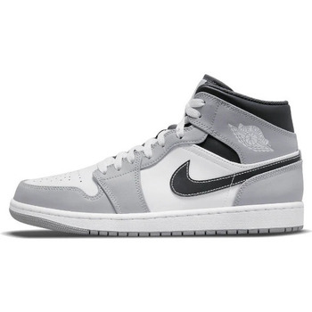 Nike  Sneaker Air Jordan 1 Mid Light Smoke Grey Anthracite (GS) günstig online kaufen