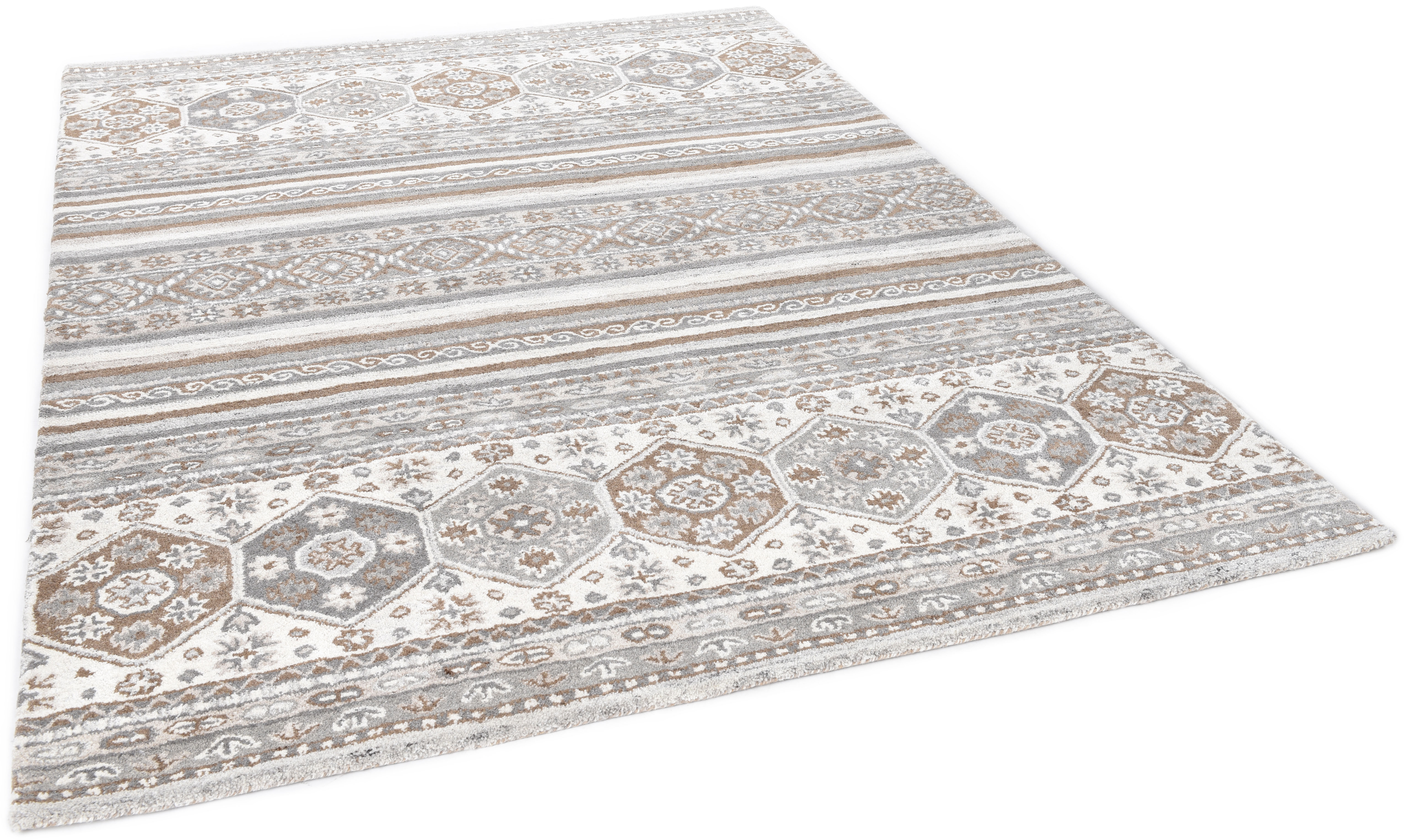 THEKO Wollteppich »Royal Shaal - 1719«, rechteckig, 120 mm Höhe, Obermateri günstig online kaufen