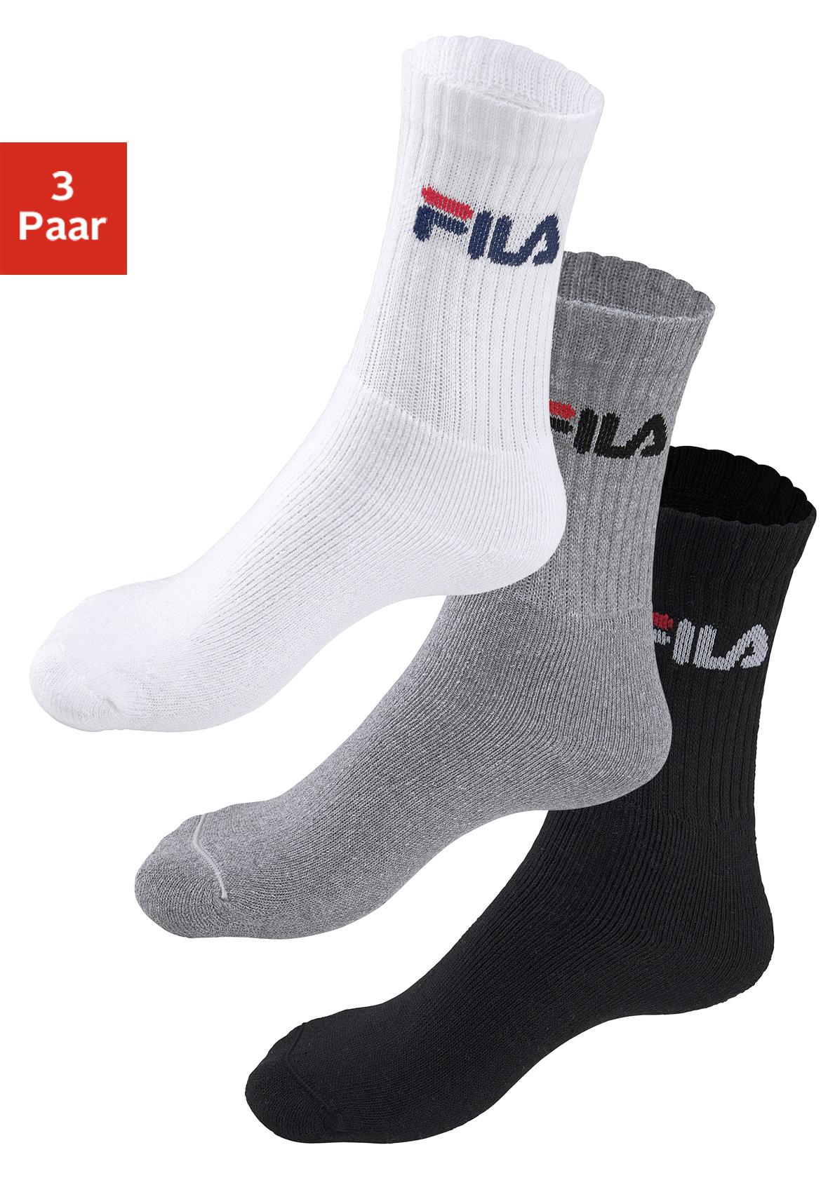 Fila Tennissocken, (3er Pack), mit verstärkten Belastungszonen günstig online kaufen