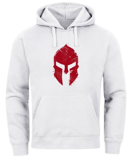 Neverless Hoodie Hoodie Herren Print Sparta-Helm Aufdruck Gladiator Krieger günstig online kaufen