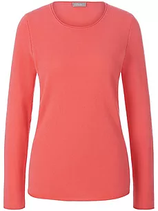 Rundhals-Pullover aus 100% Kaschmir include rot günstig online kaufen