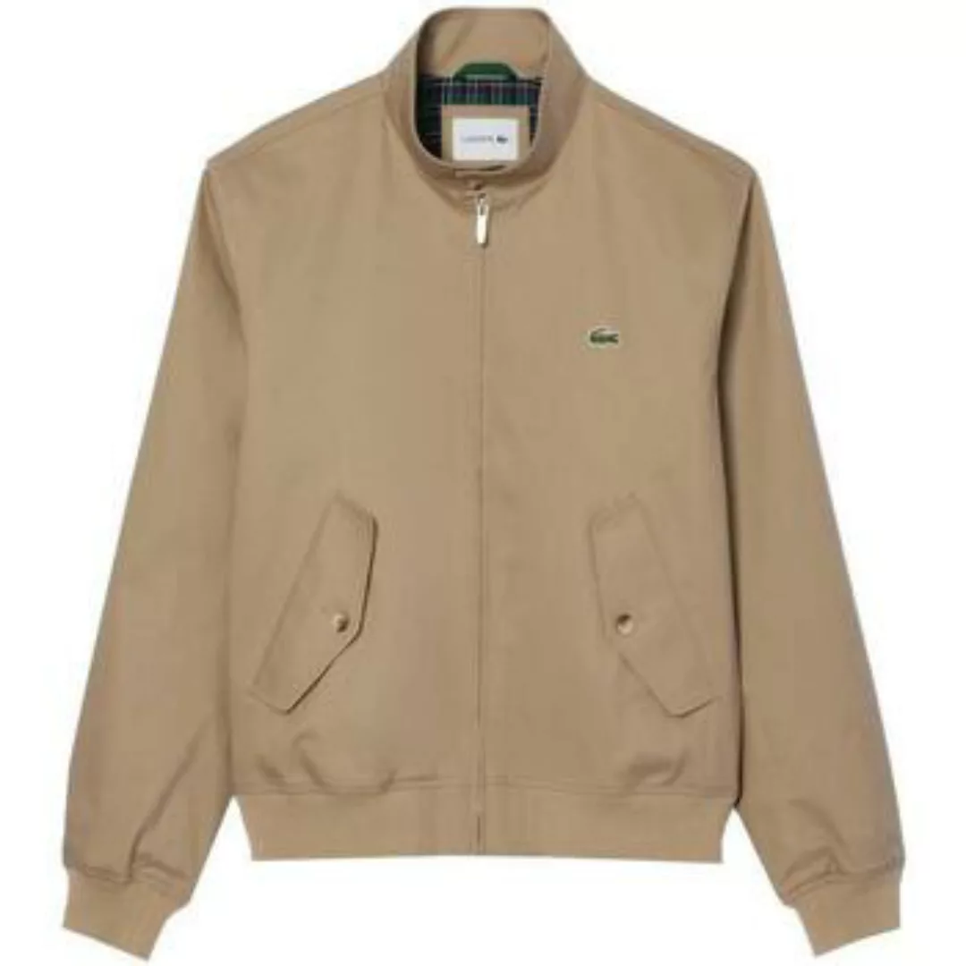 Lacoste  Herren-Jacke Waterproof Twill Harrington Jacket Beige günstig online kaufen