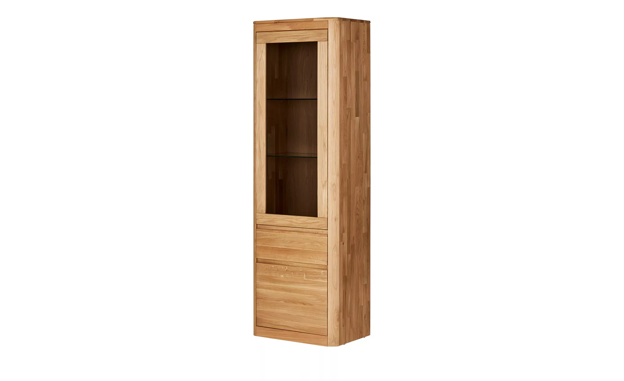 Woodford Vitrine   Barton ¦ holzfarben ¦ Maße (cm): B: 64 H: 200 T: 41 Schr günstig online kaufen