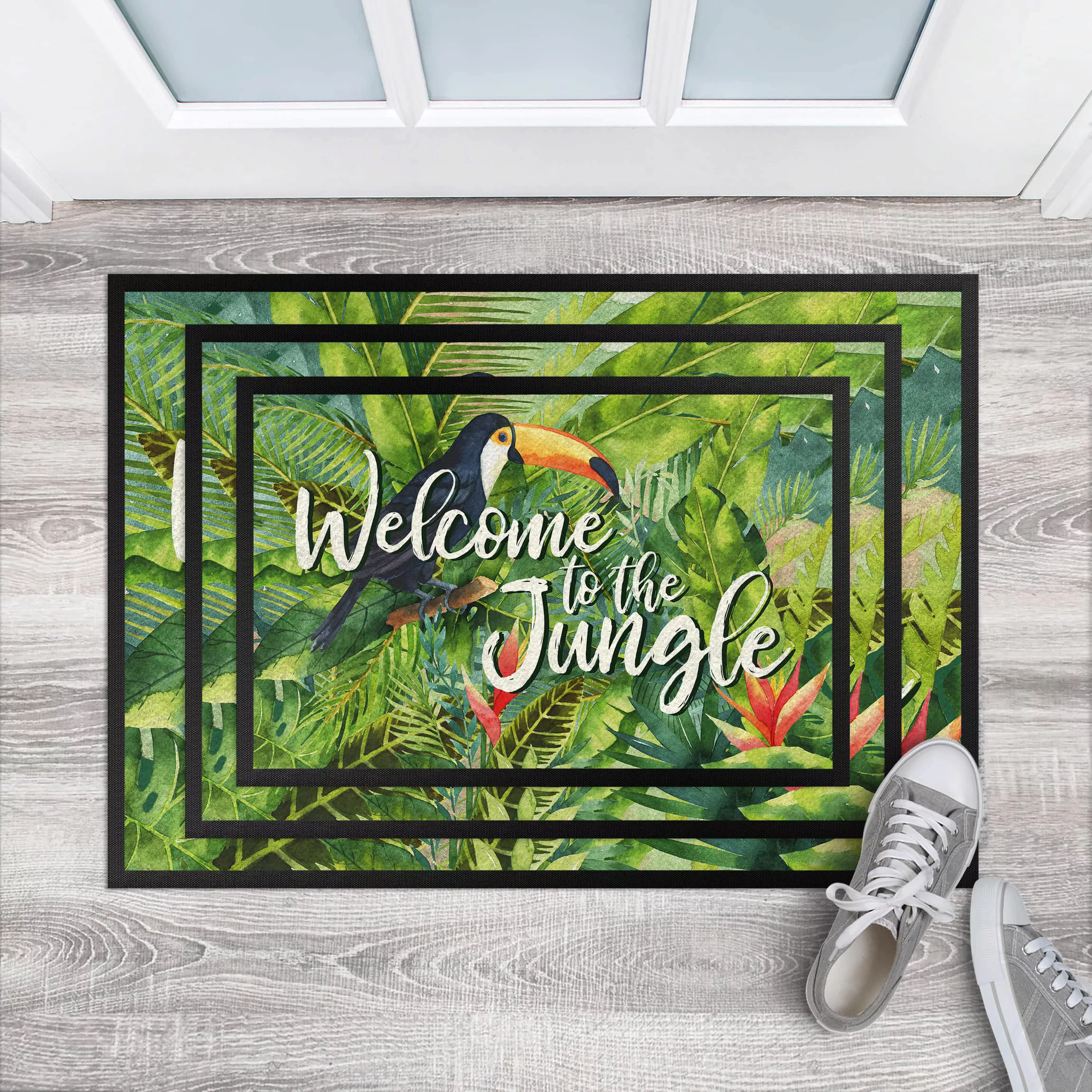 Fußmatte Blumen Welcome to the Jungle günstig online kaufen