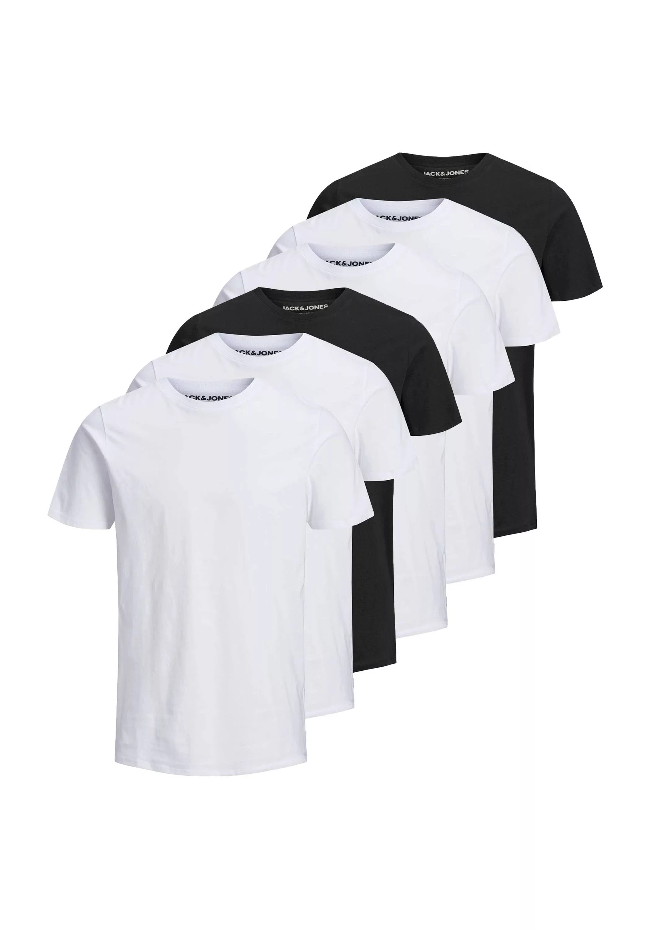 Jack & Jones T-Shirt "T-Shirt JJEORGANIC BASIC TEE O-NECK 3PK 6er Pack" günstig online kaufen