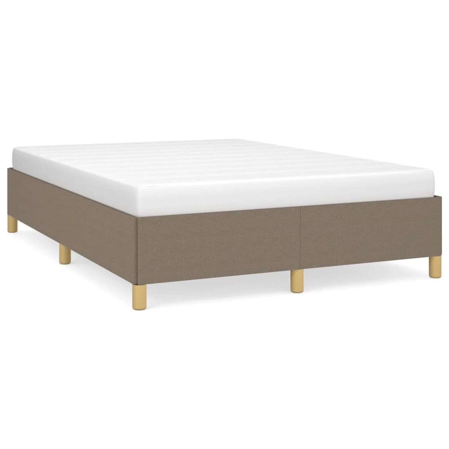 Vidaxl Bettgestell Taupe 140x190 Cm Stoff günstig online kaufen