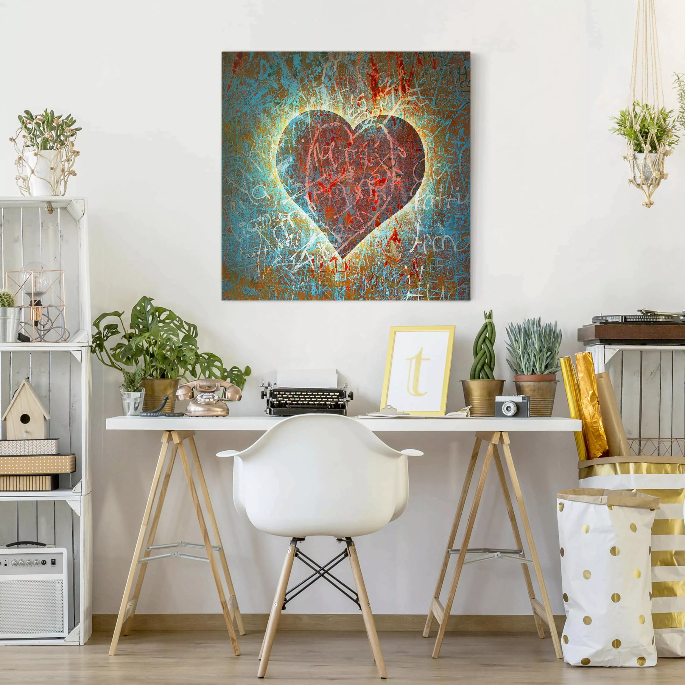 Leinwandbild Liebe - Quadrat Lovely Thoughts günstig online kaufen