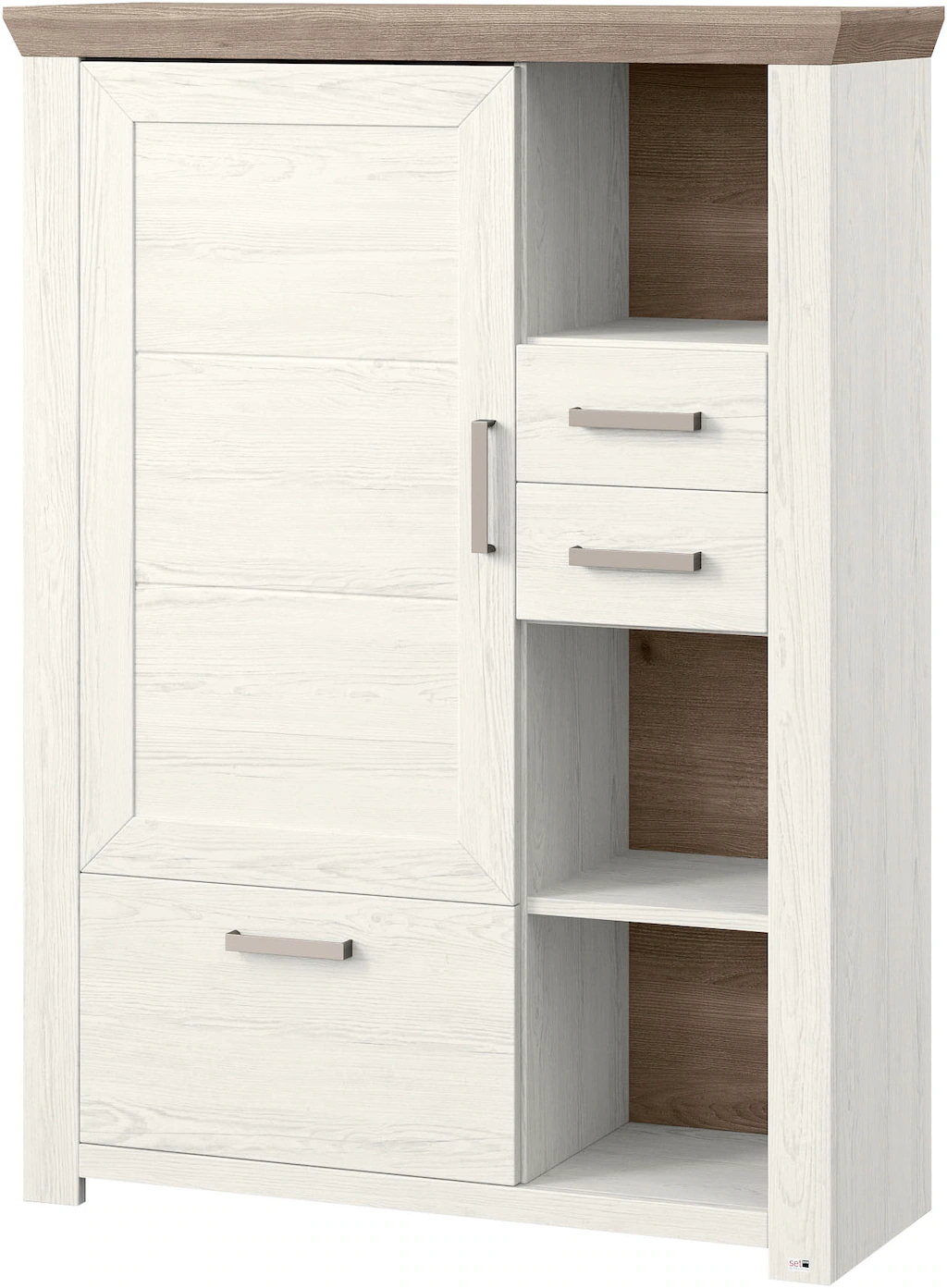 set one by Musterring Highboard "York", Typ 25 und 26, in 3 Farbvarianten, günstig online kaufen