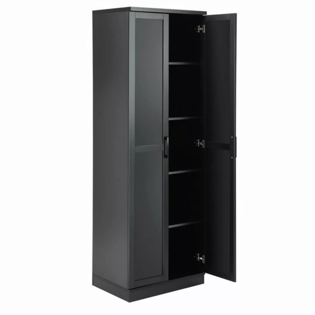 COSTWAY Küchenbuffet Küchenschrank hoch, mit Türen & Regalen, 59x43,5x178cm günstig online kaufen