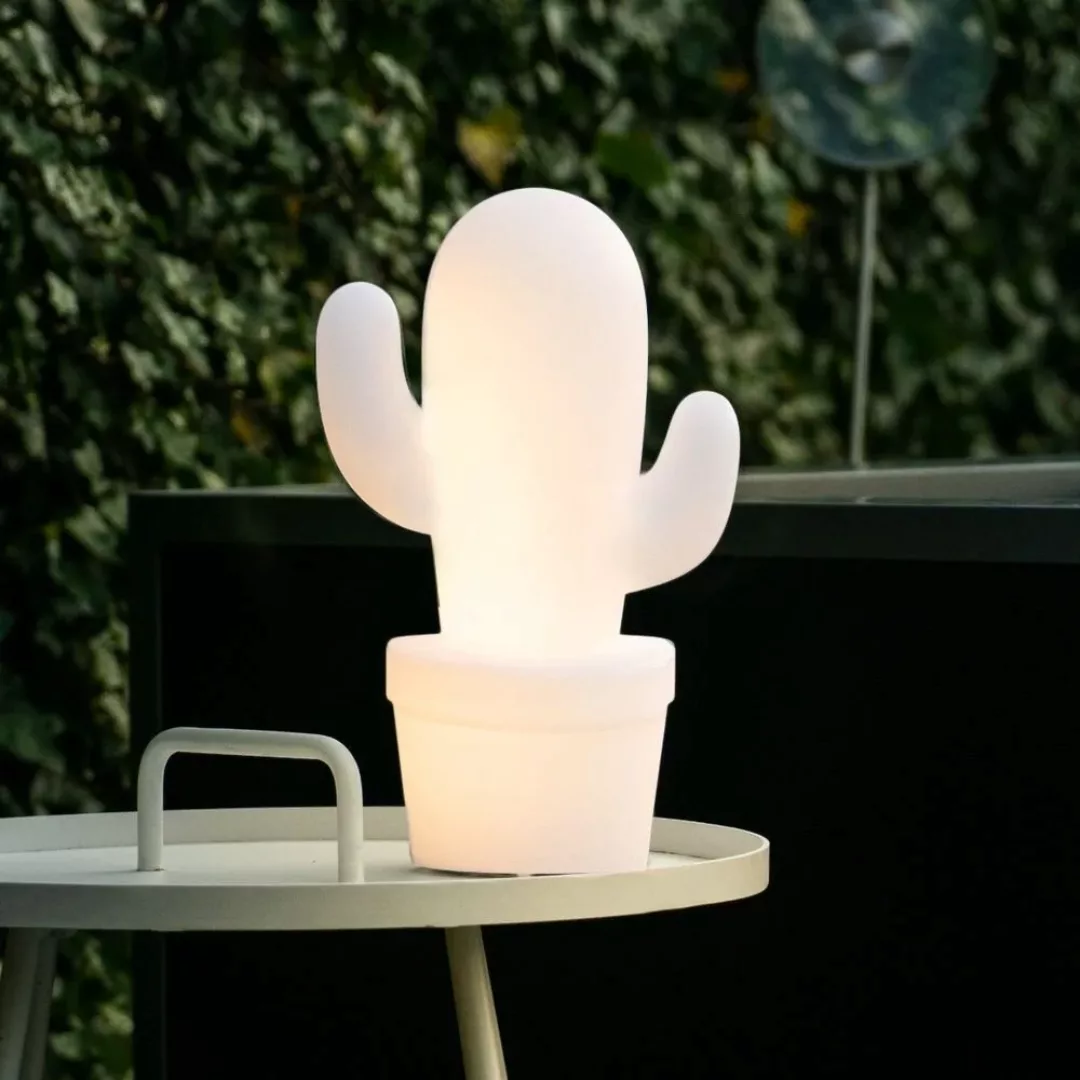 LED Tischleuchte Cactus in Weiß 2W 90lm IP44 günstig online kaufen