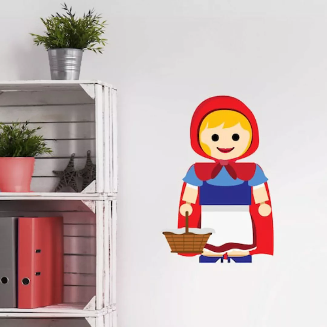Wall-Art Wandtattoo "Spielfigur Rotkäppchen", (1 St.), selbstklebend, entfe günstig online kaufen