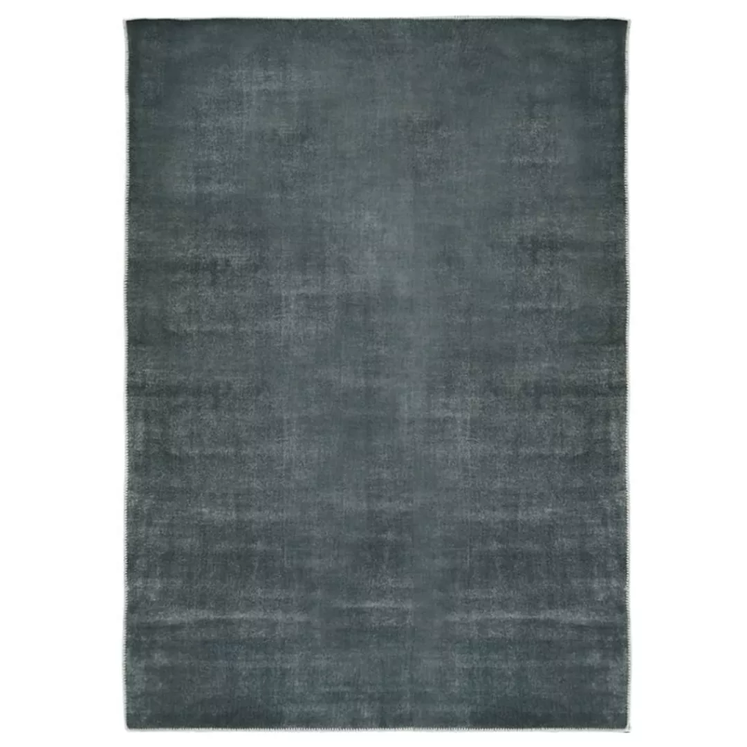 Teppich Waschbar Faltbar Grau 160x230 Cm Polyester günstig online kaufen