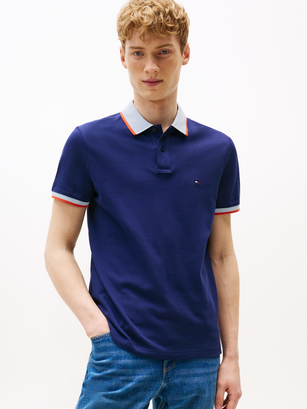 Tommy Hilfiger Poloshirt "CONTRAST COLLAR CUFF REG POLO" günstig online kaufen