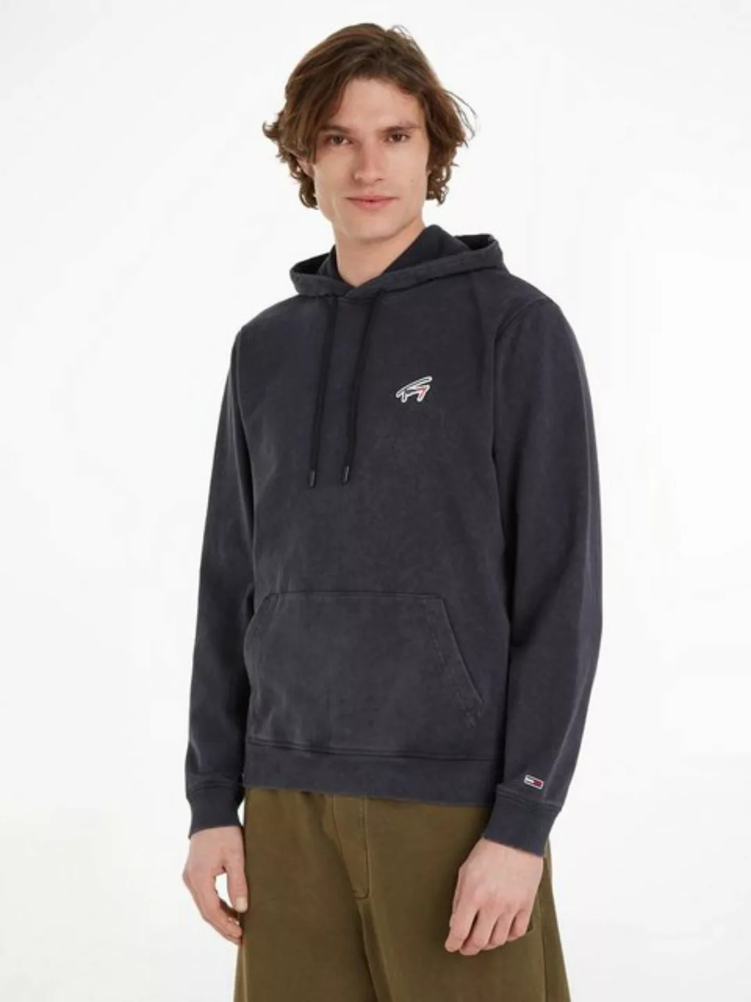 Tommy Jeans Kapuzensweatshirt TJM REG WASHED SIGNATURE HOODIE günstig online kaufen