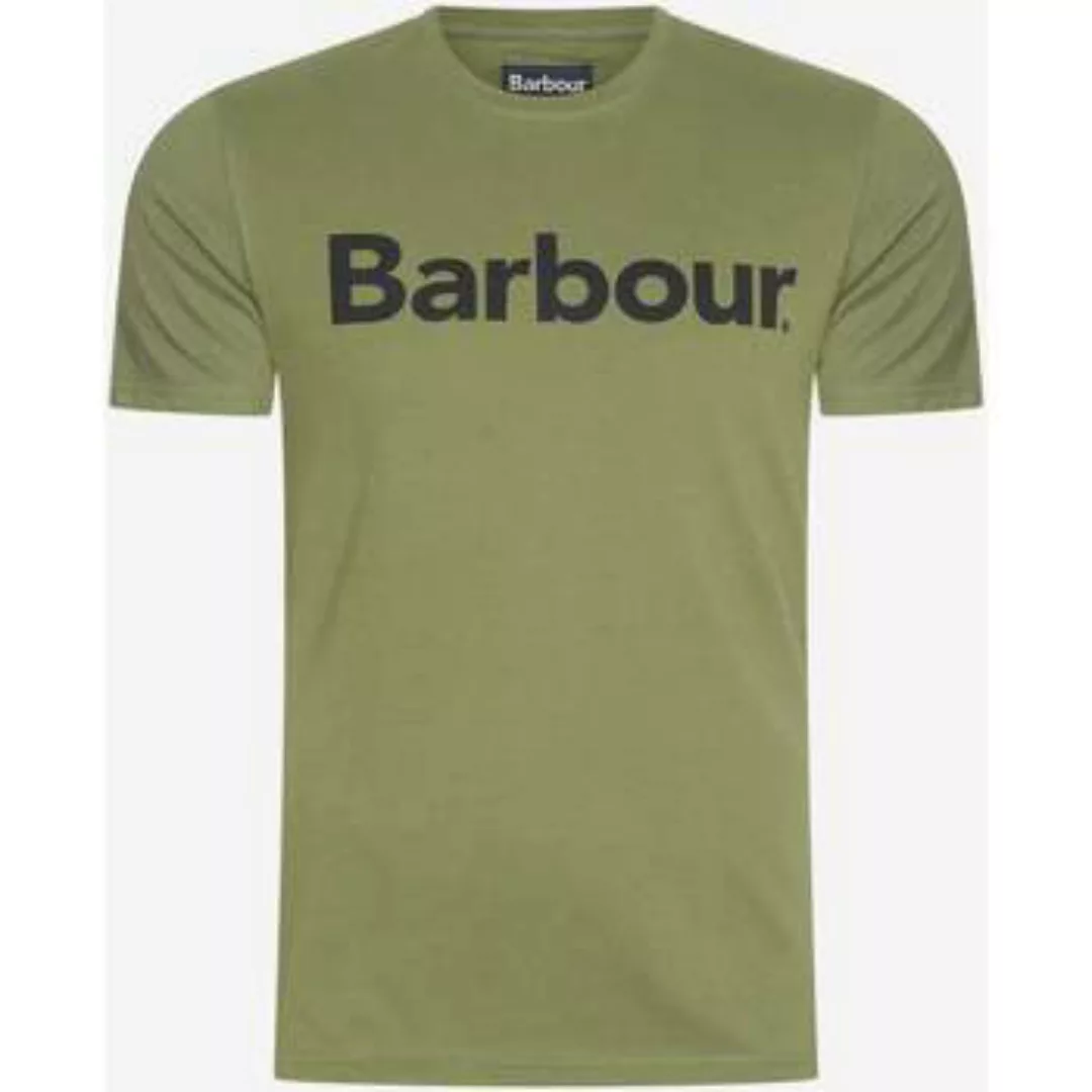 Barbour  T-Shirts & Poloshirts Logo-T-Shirt – gebranntes Olivgrün günstig online kaufen