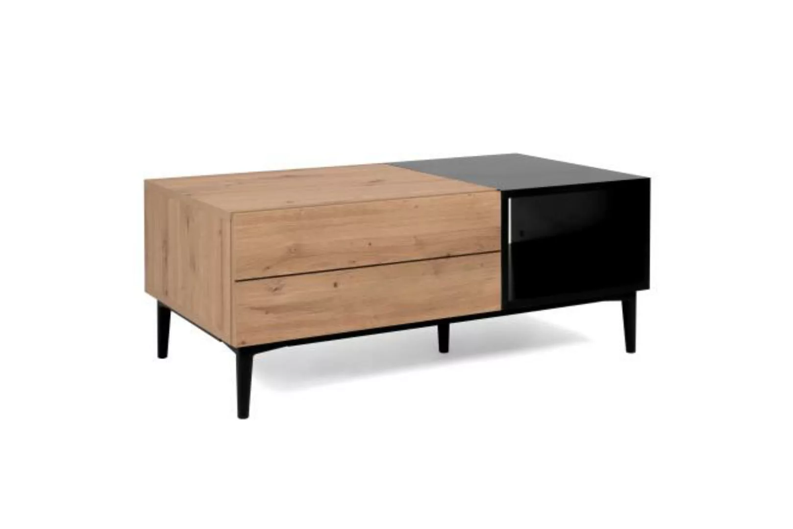 Couchtisch NOLA 55A von Finori  Artisan Oak / Schwarz günstig online kaufen