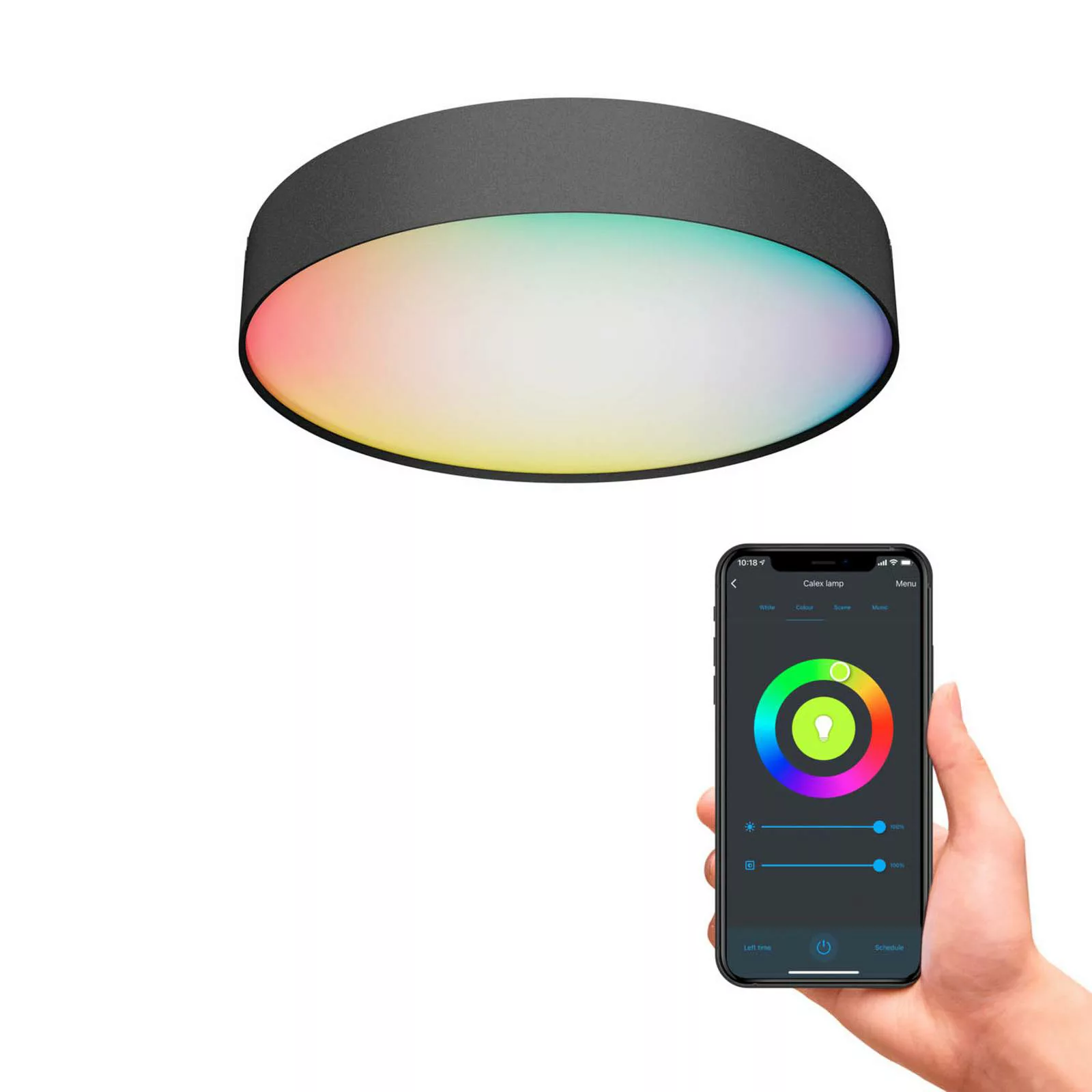 Calex Smart Fabric LED-Deckenleuchte, 30 cm günstig online kaufen