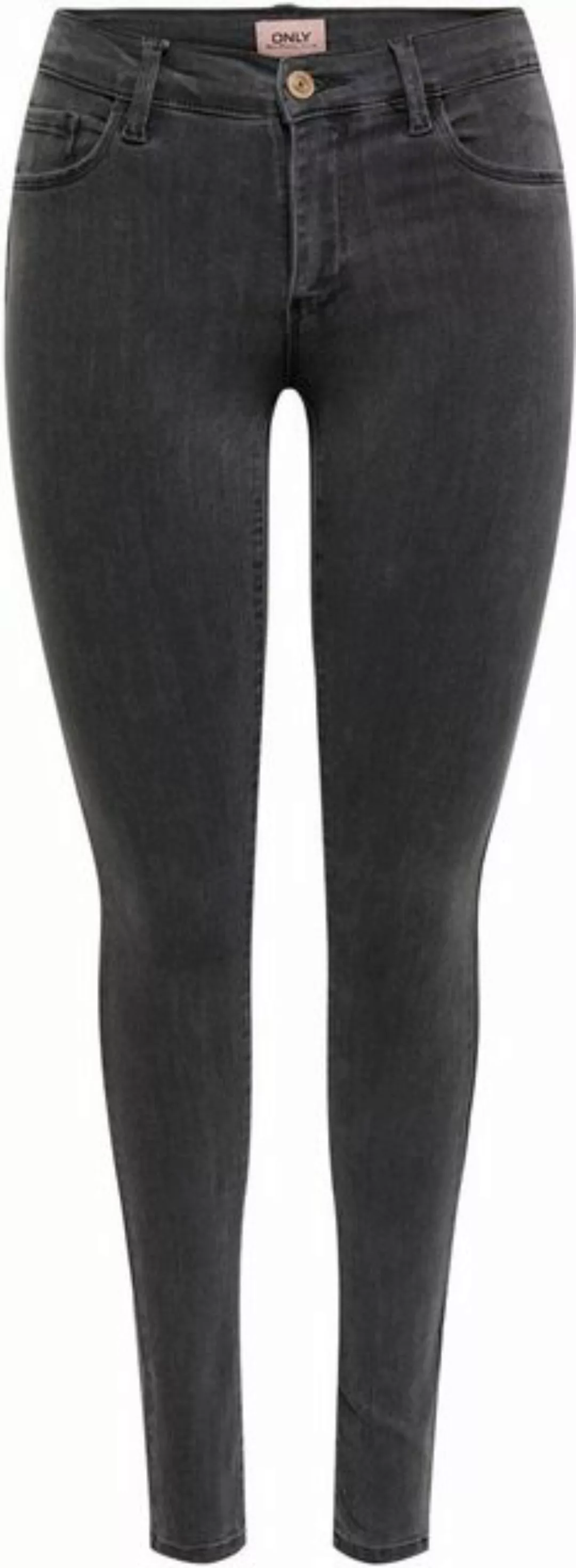 Only Damen Jeans onlRAIN REG SKINNY JEANS CRY6060 - Skinny Fit - Schwarz - günstig online kaufen