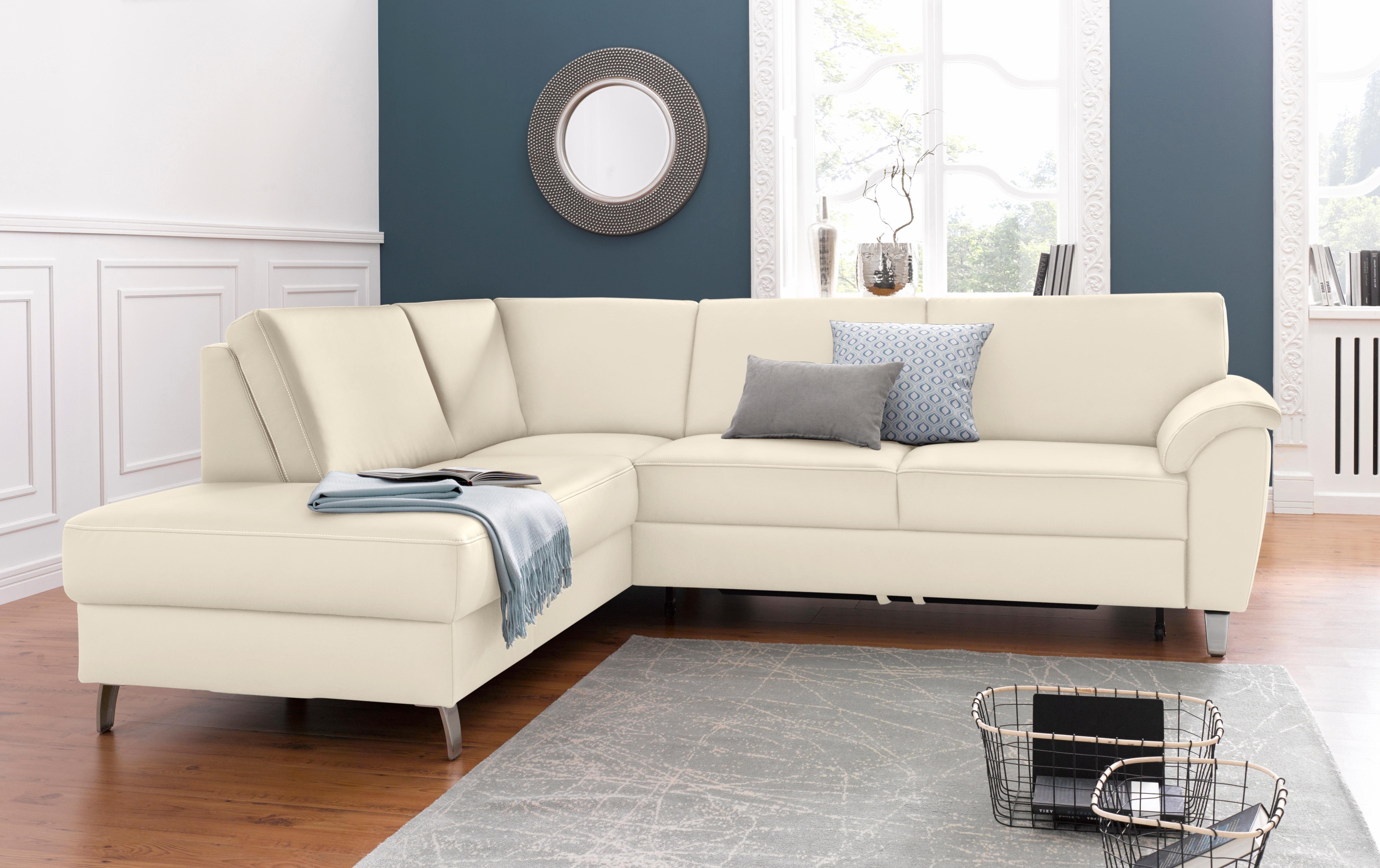 sit&more Ecksofa "Texel L-Form", mit Federkern, wahlweise mit Bettfunktion günstig online kaufen