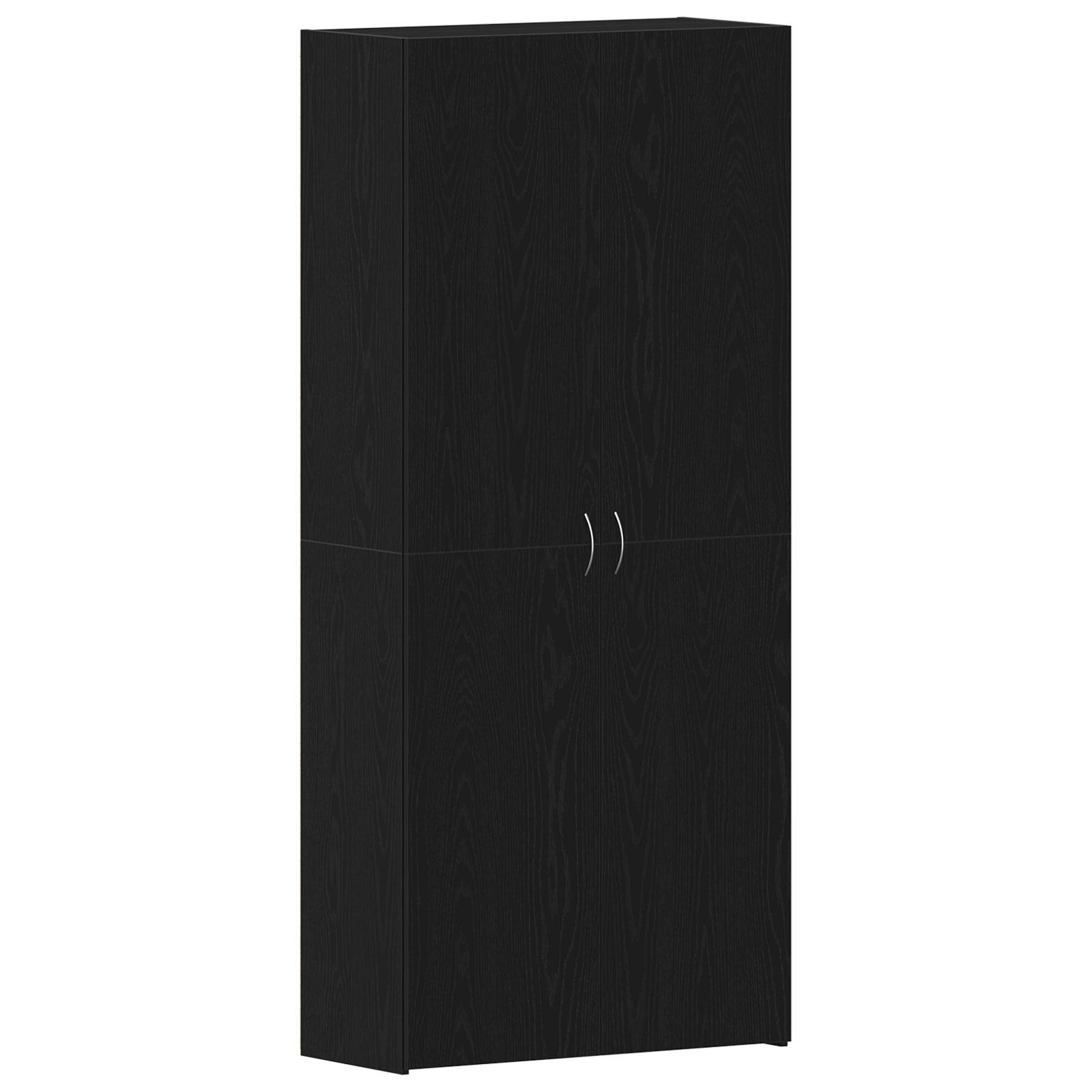 vidaXL Schuhregal Schuhschrank Schwarz Eiche 80x35,5x180 günstig online kaufen