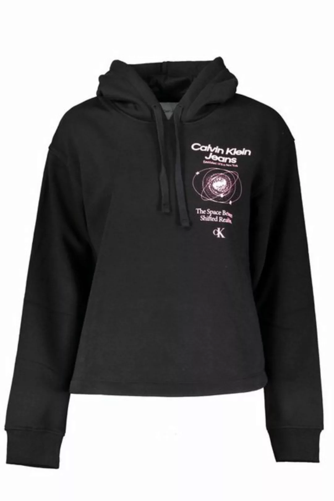 Calvin Klein Jeans Sweatshirt Stylisches Damen Kapuzen-Sweatshirt Schwarz m günstig online kaufen