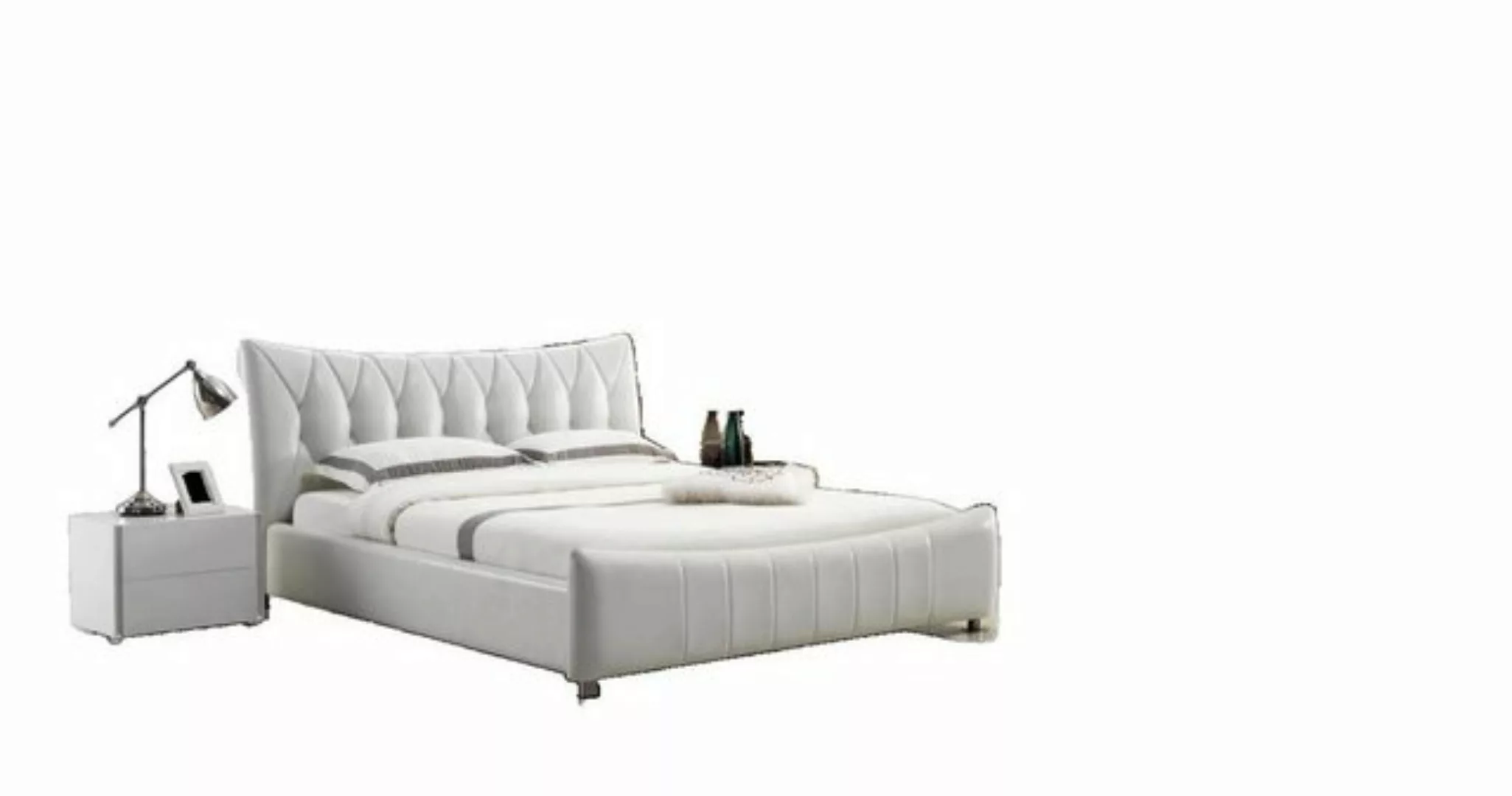 JVmoebel Bett Modernes Design Bett XXL Betten Hotel Luxus Stil Leder 180x20 günstig online kaufen