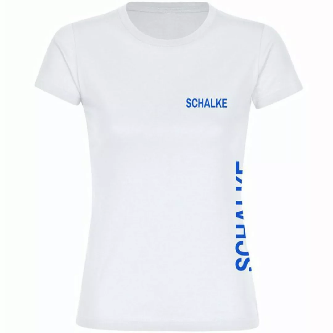 multifanshop T-Shirt Damen Schalke - Brust & Seite - Frauen günstig online kaufen