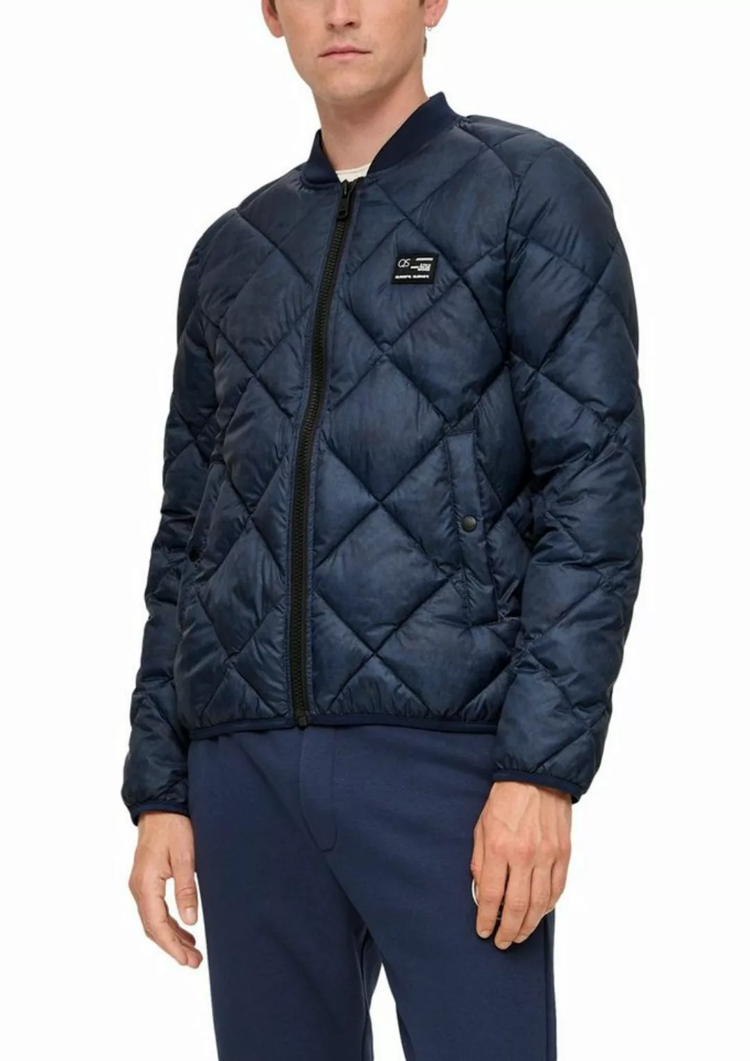 QS Blouson mit Label-Badge auf der Brust günstig online kaufen