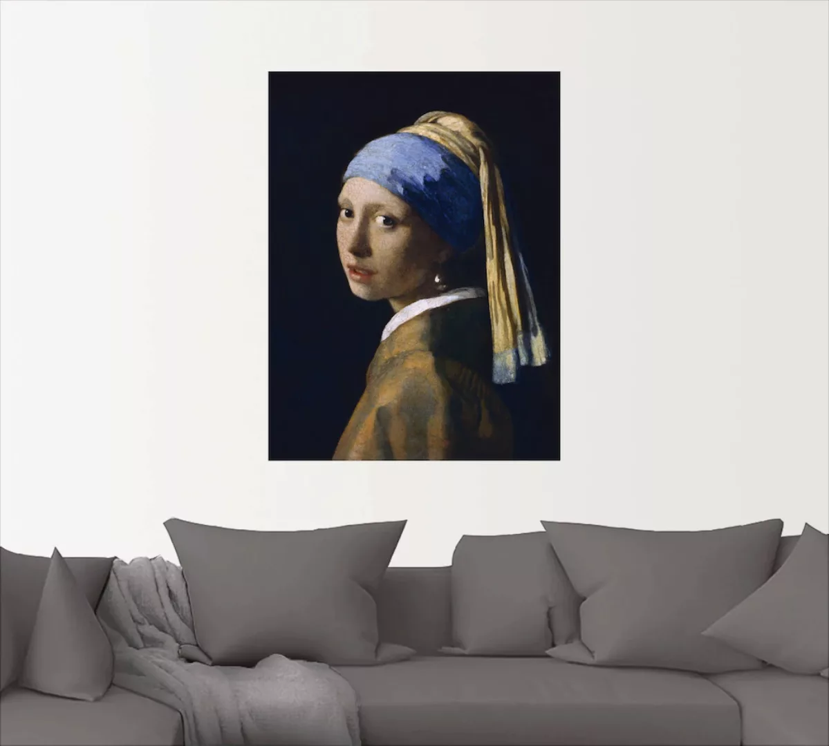 Artland Wandbild "Das Mädchen mit dem Perlenohrgehänge", Frau, (1 St.), als günstig online kaufen