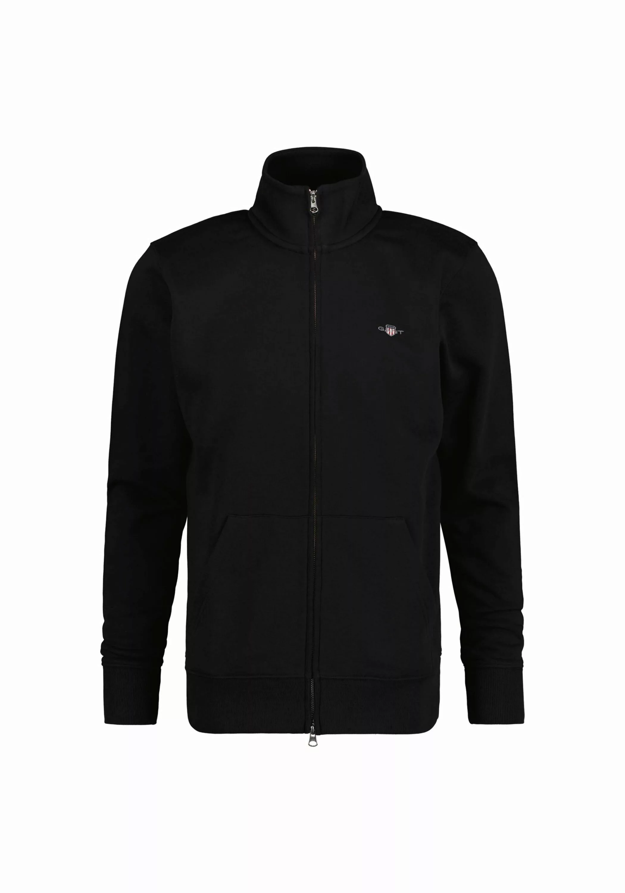 Gant Sweatjacke "REG SHIELD FULL ZIP SWEAT", mit Logostickerei auf der Brus günstig online kaufen