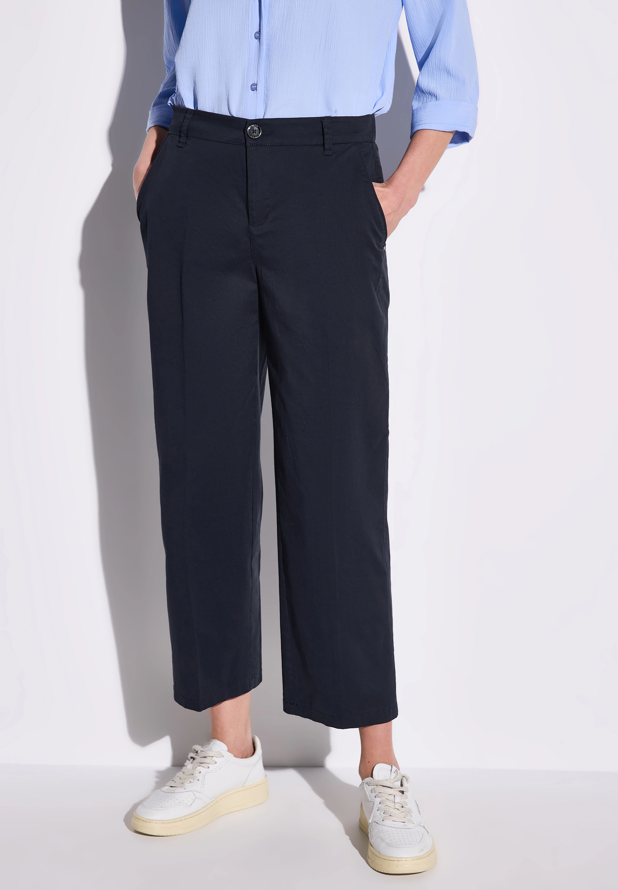 STREET ONE Chinohose, aus Baumwolle mit Stretchanteil günstig online kaufen