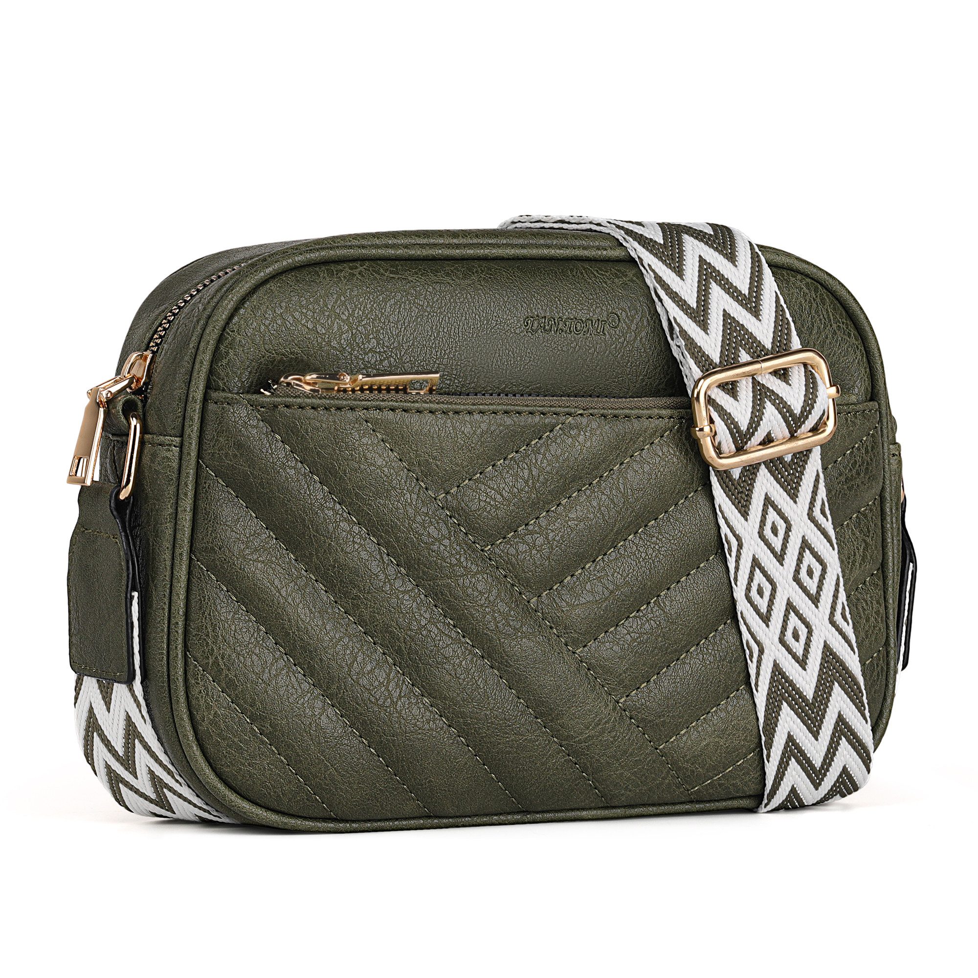 TAN.TOMI Umhängetasche Damen Handy Schultertasche Gestepptes günstig online kaufen