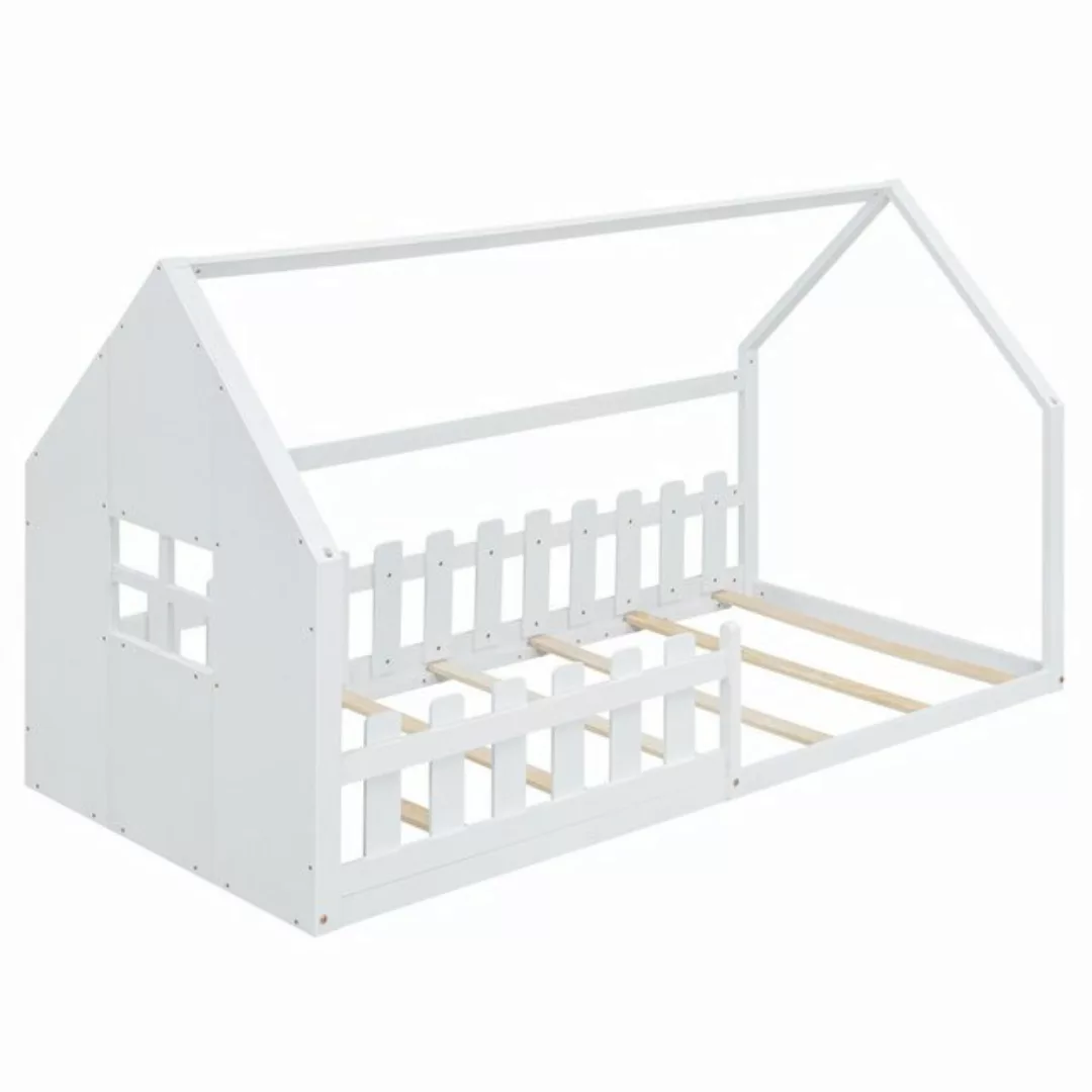 REDOM Kinderbett Hausbett, Holzbett, Flachbett 90*200cm (90*200cm), ohne Ma günstig online kaufen