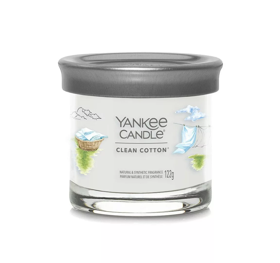 Yankee Candle Duftkerze Signature Clean Cotton 122 g günstig online kaufen