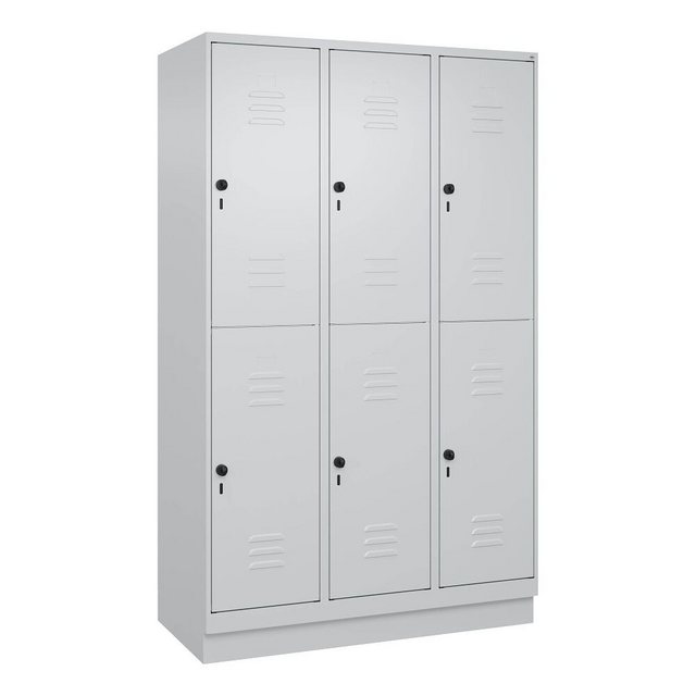 C+P Garderobenschrank Doppel-Garderobenschrank Classic Plus, Abteilbreite 4 günstig online kaufen