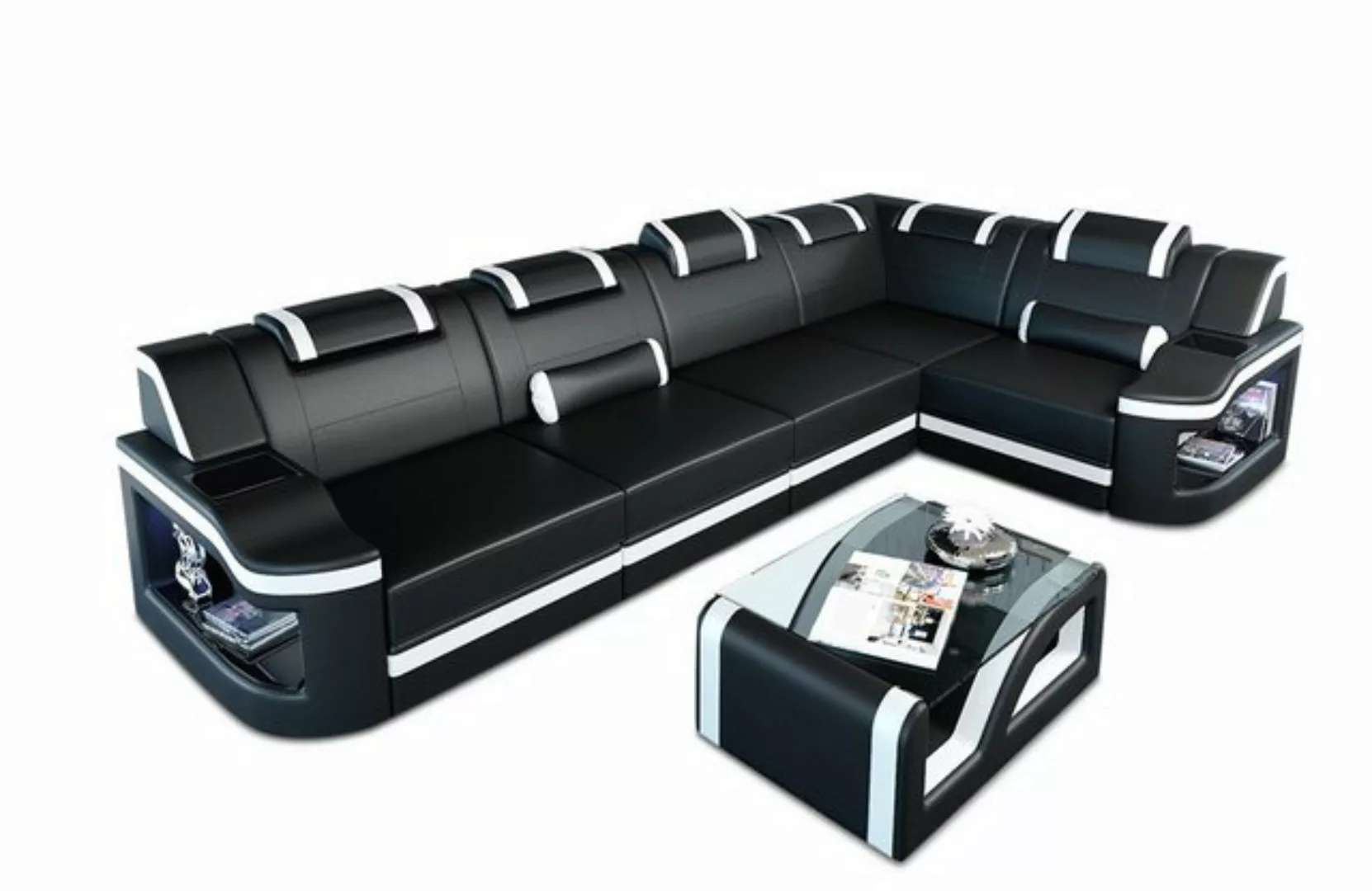 Sofa Dreams Ecksofa Ledersofa Padua L Form Ledercouch Leder Sofa, Couch, mi günstig online kaufen