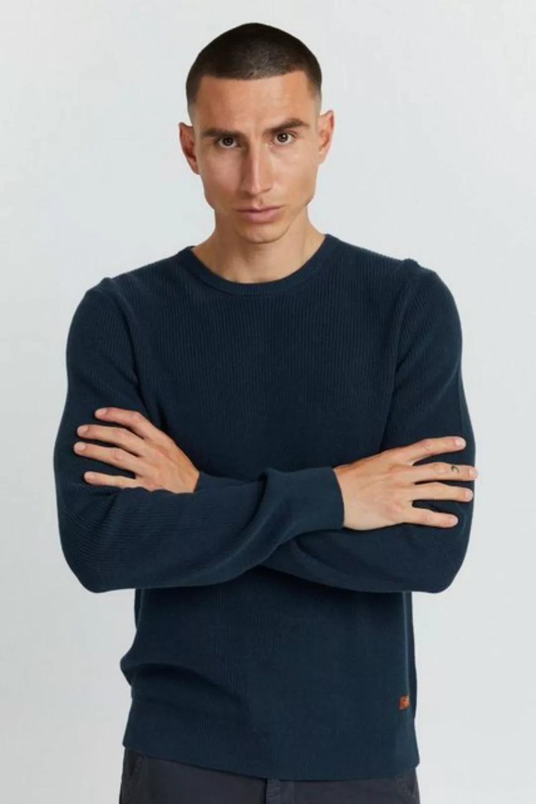 Blend Strickpullover Rundhals Strickpullover Basic Langarm Sweater 4349 in günstig online kaufen