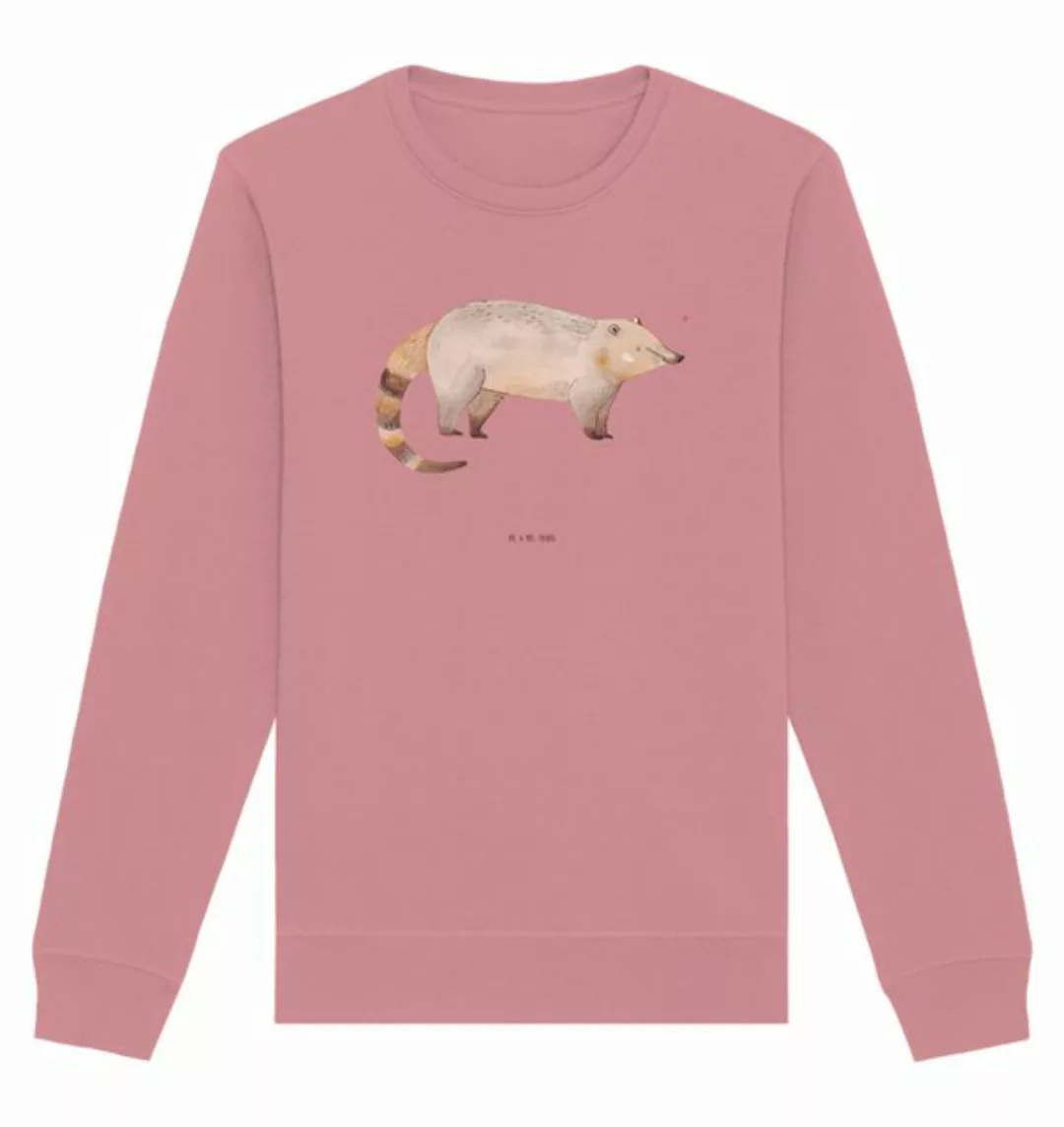 Mr. & Mrs. Panda Longpullover Größe L Nasenbär - Canyon Pink - Geschenk, Sw günstig online kaufen