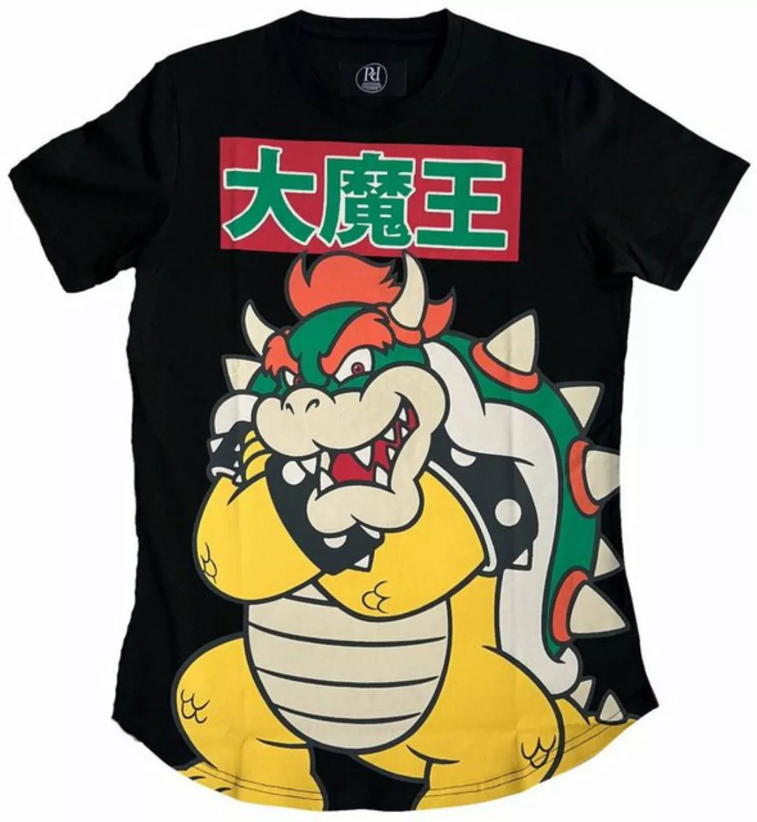 coole-fun-t-shirts Print-Shirt Bowser Super Marion T-Shirt Schwarz Slimfit günstig online kaufen