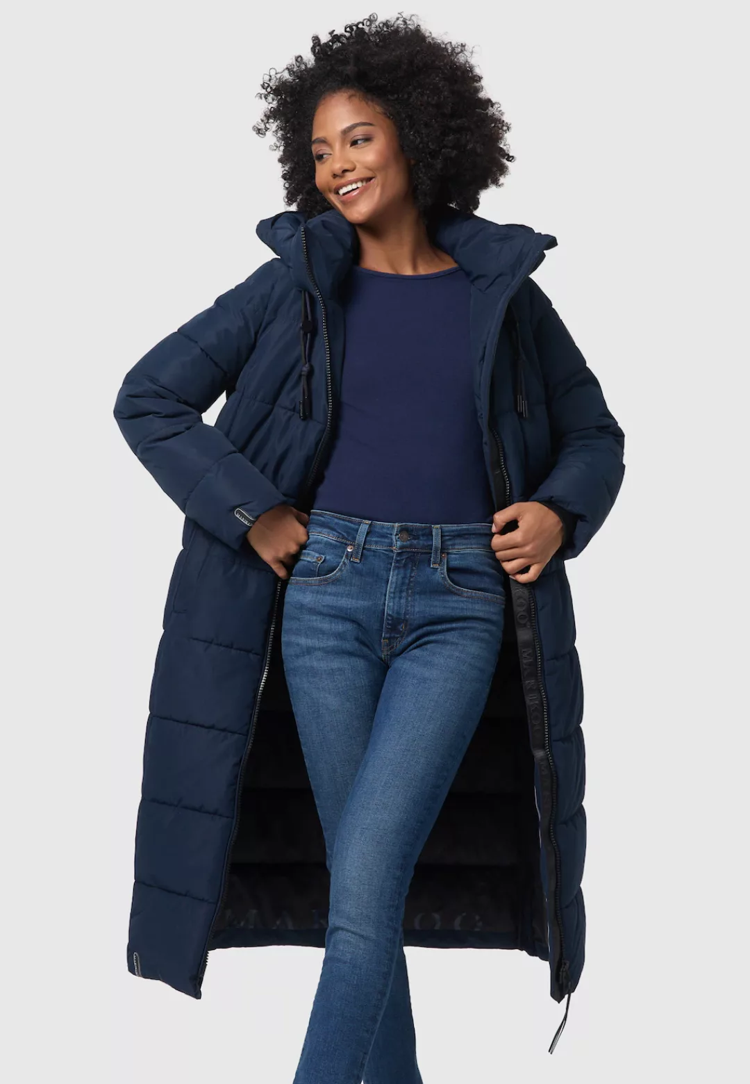 Marikoo Winterjacke "Nadeshikoo XIV", extra langer Winter Mantel gesteppt günstig online kaufen