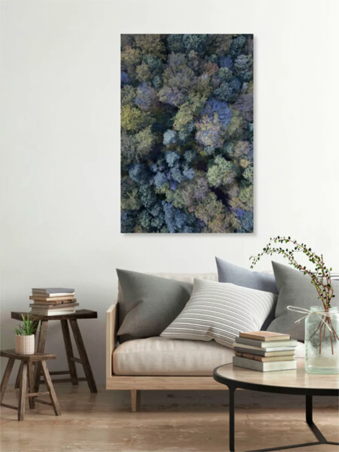 Poster / Leinwandbild - Autumn Forest From Above günstig online kaufen