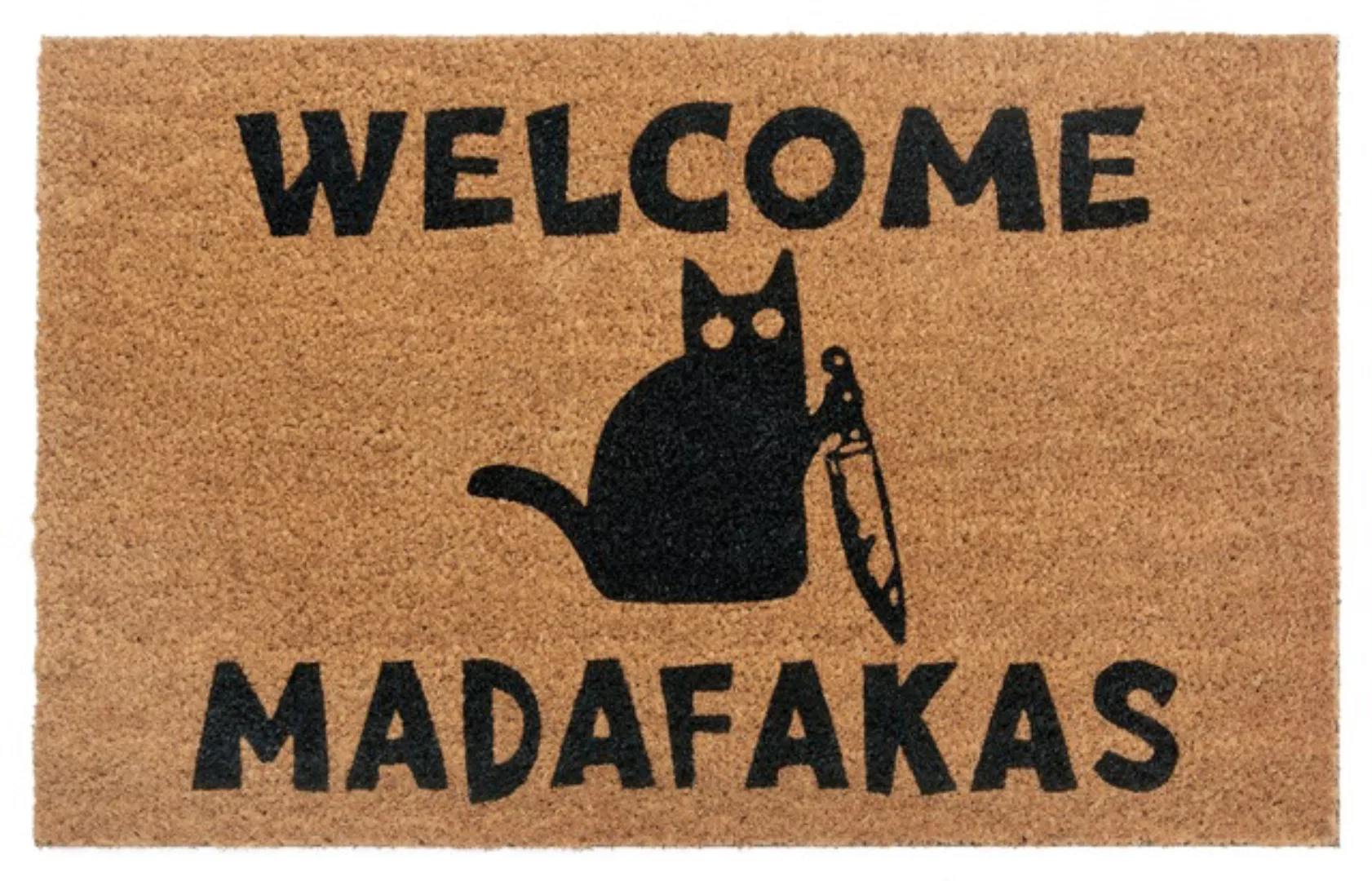 HANSE Home Fußmatte »Mix Mats Kokos Welcome Madafakas«, rechteckig, Kokos, günstig online kaufen