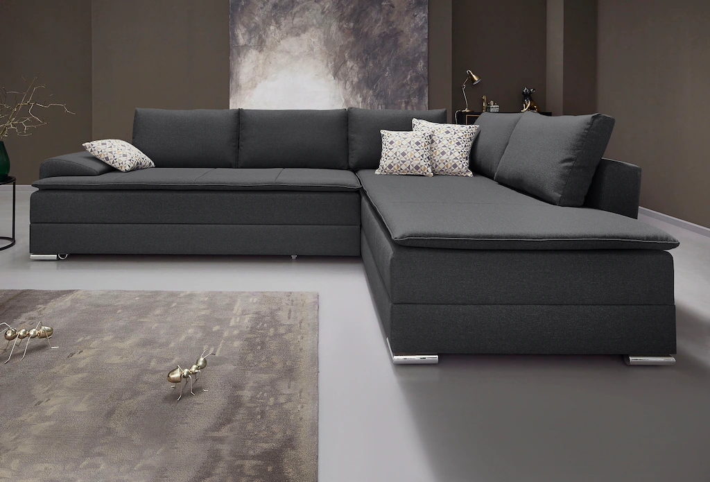 INOSIGN Ecksofa "Boxspringbett Night & Day L-Form mit Dauer-Schlaffunktion günstig online kaufen