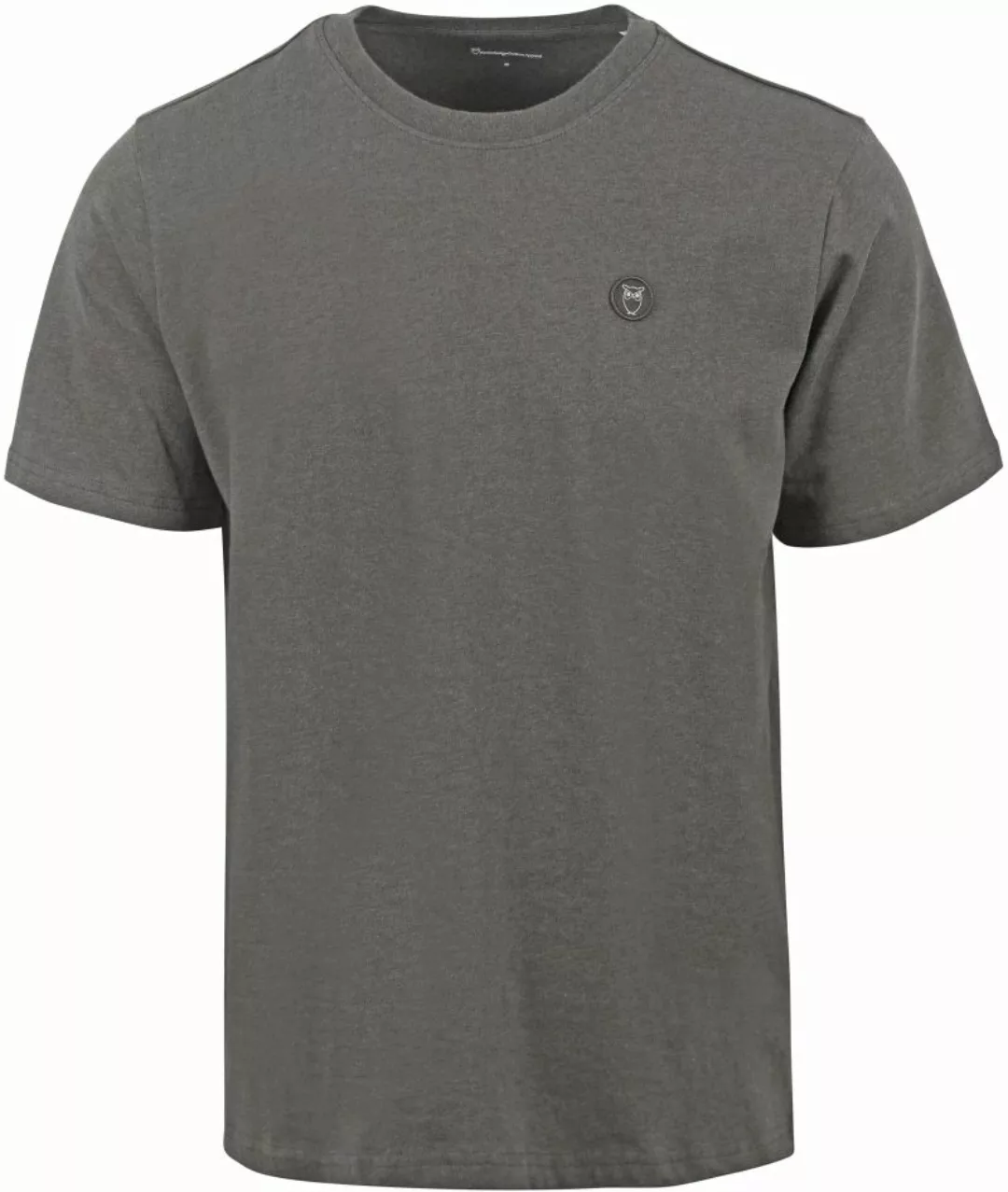 KnowledgeCotton Apparel T-Shirt Anthrazit - Größe M günstig online kaufen