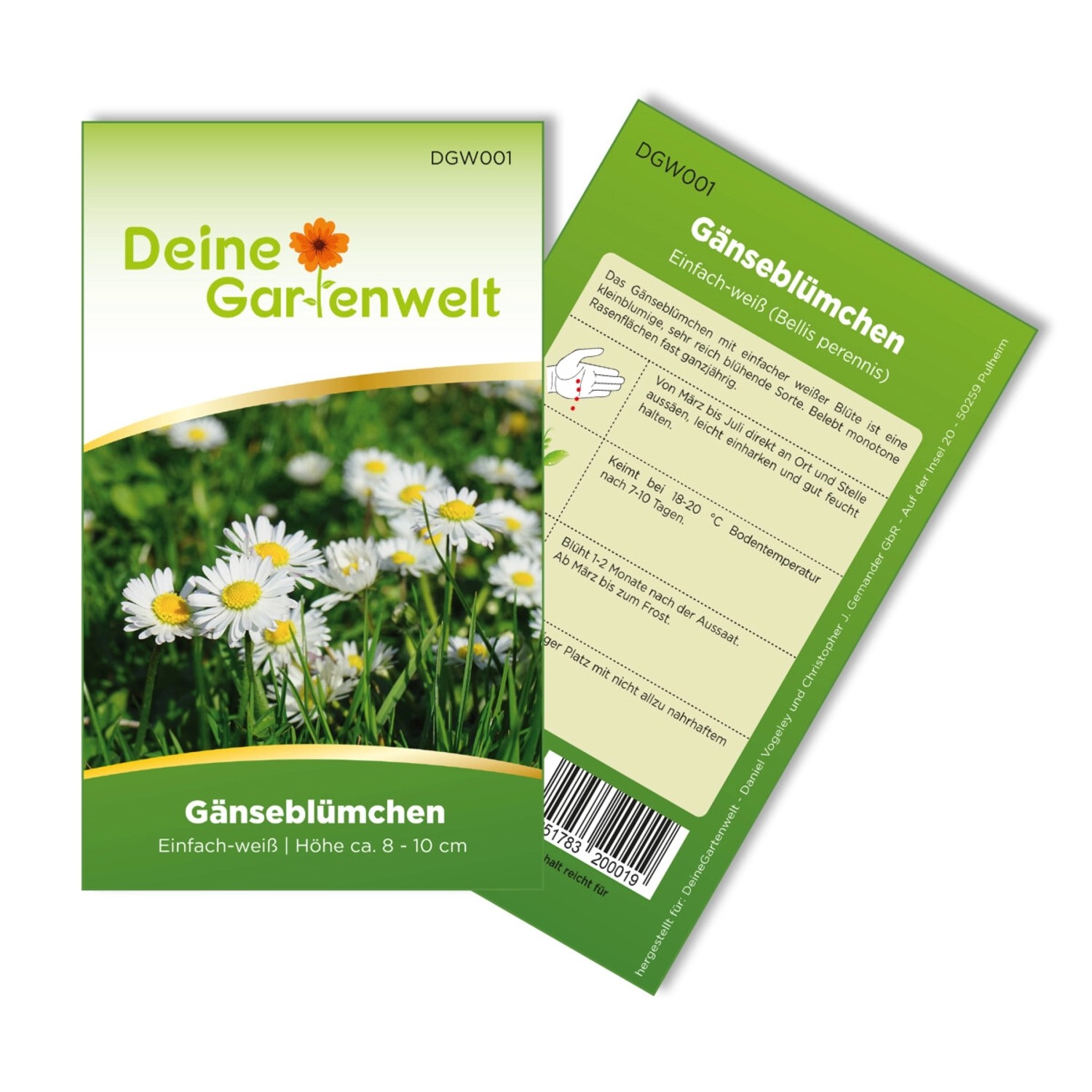 Deine Gartenwelt Gänseblümchen Einfach Weiß Samen günstig online kaufen