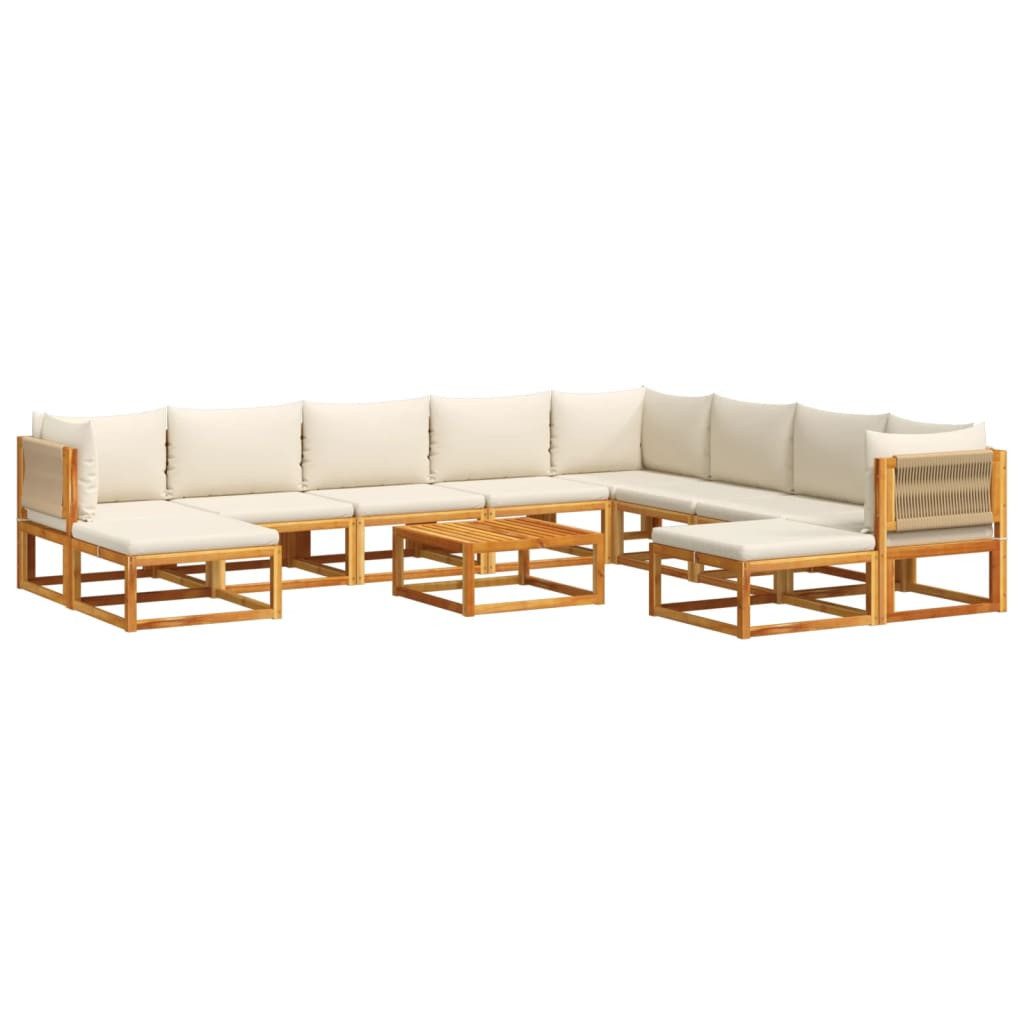 vidaXL Loungesofa 11-tlg. Gartensofa-Set mit Kissen günstig online kaufen