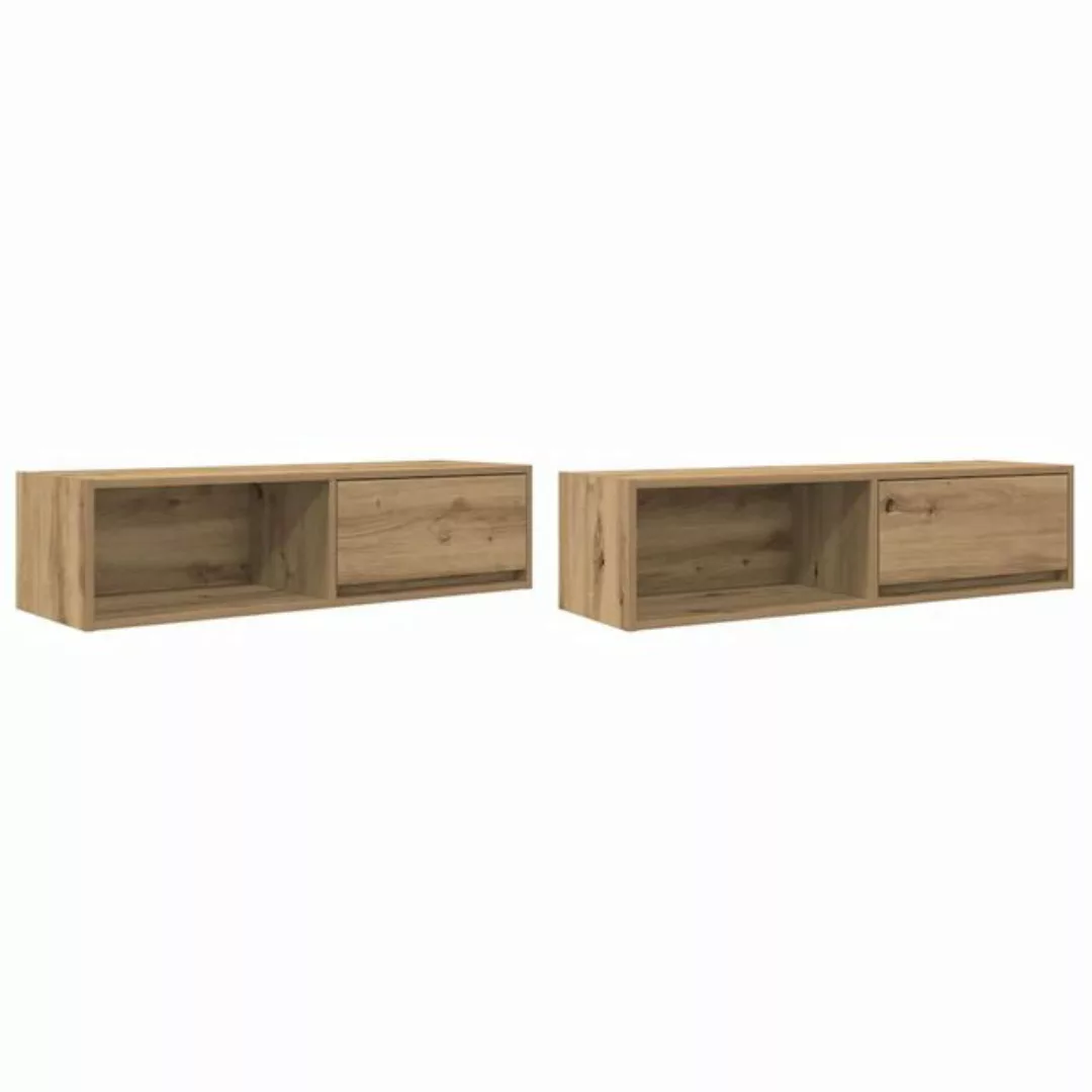 vidaXL TV-Schrank TV-Schränke 2 Stk. Artisan-Eiche 100x31x25,5 cm Holzwerks günstig online kaufen