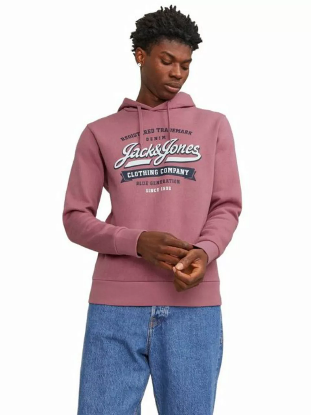 Jack & Jones Herren Hoodie Kapuzenpullover JJELOGO - Regular Fit günstig online kaufen